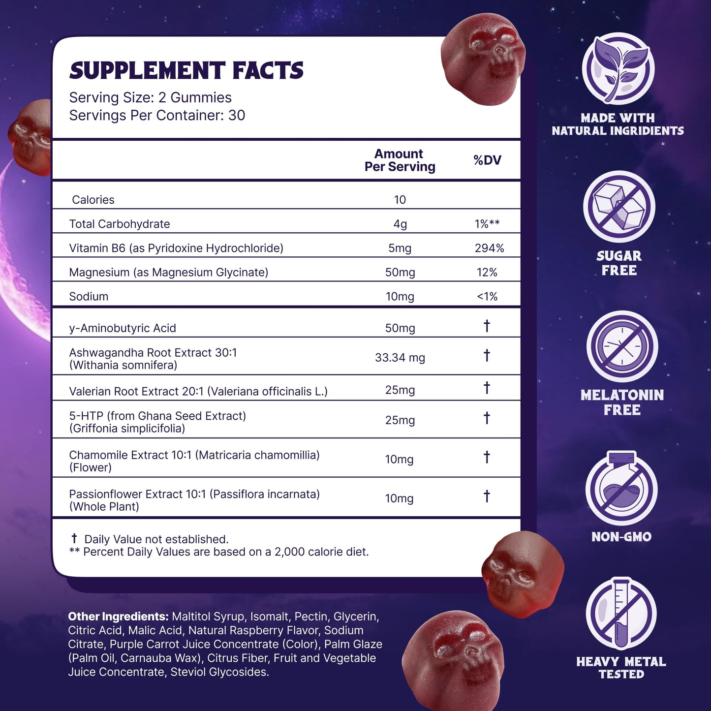 LITTLE DEATH Deep Sleep Gummies 60 Count