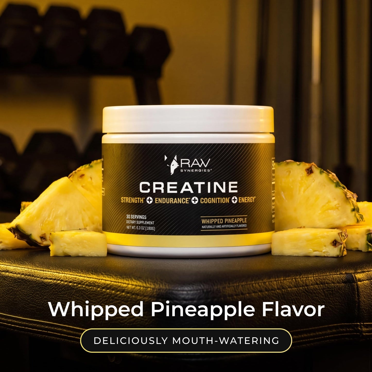 RAW Synergies Creatine Whipped Pineapple Capsules 30 Count