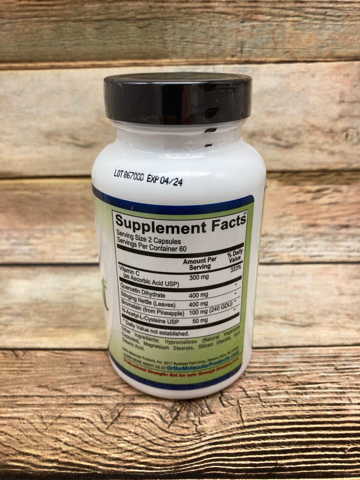 Ortho Molecular Products Natural D-Hist 120 Capsules