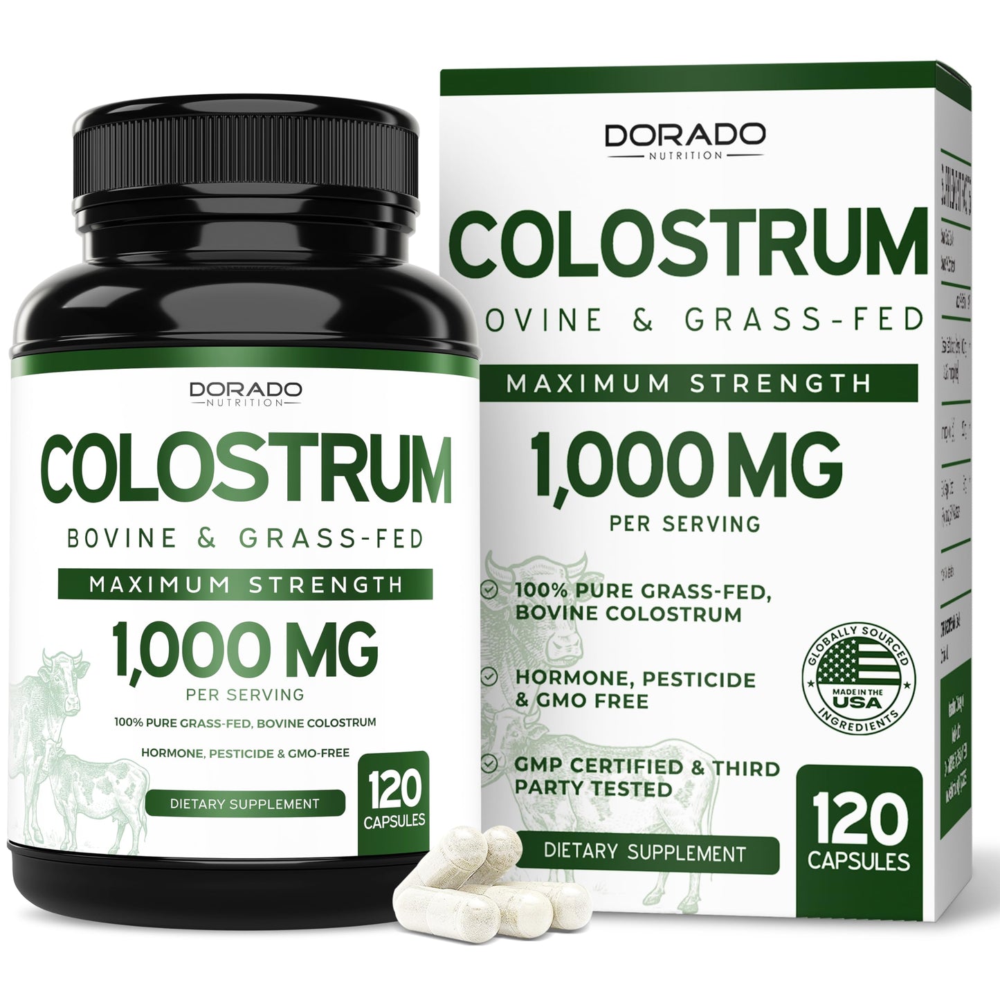 Dorado Nutrition Colostrum Supplement Capsules 120