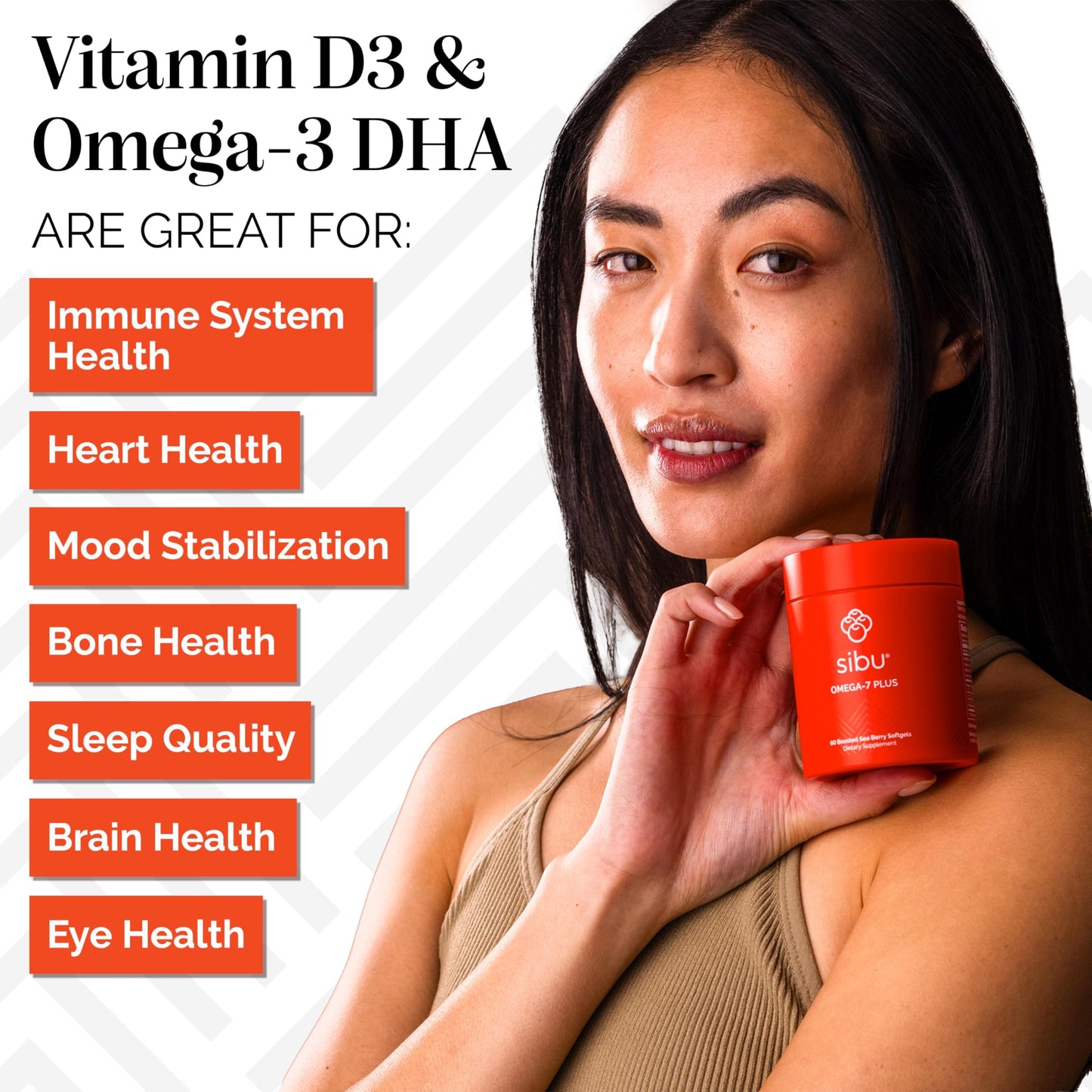 sibu Sea Buckthorn Omega-7 Plus Capsules 60 Count