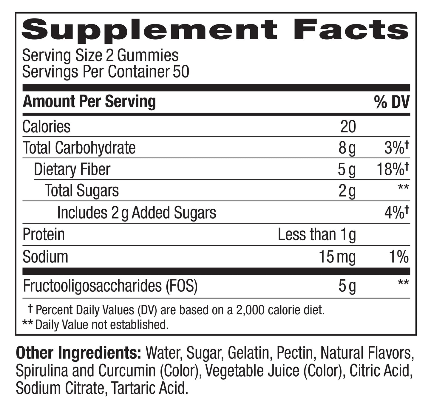 OLLY Fiber Gummy Rings Gummy 100 Count