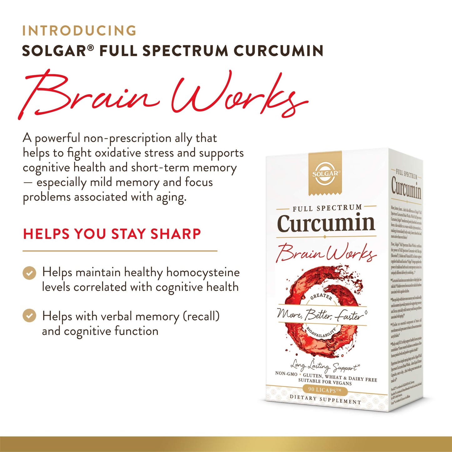 Solgar Full Spectrum Curcumin Brain Works Capsule 1 Count