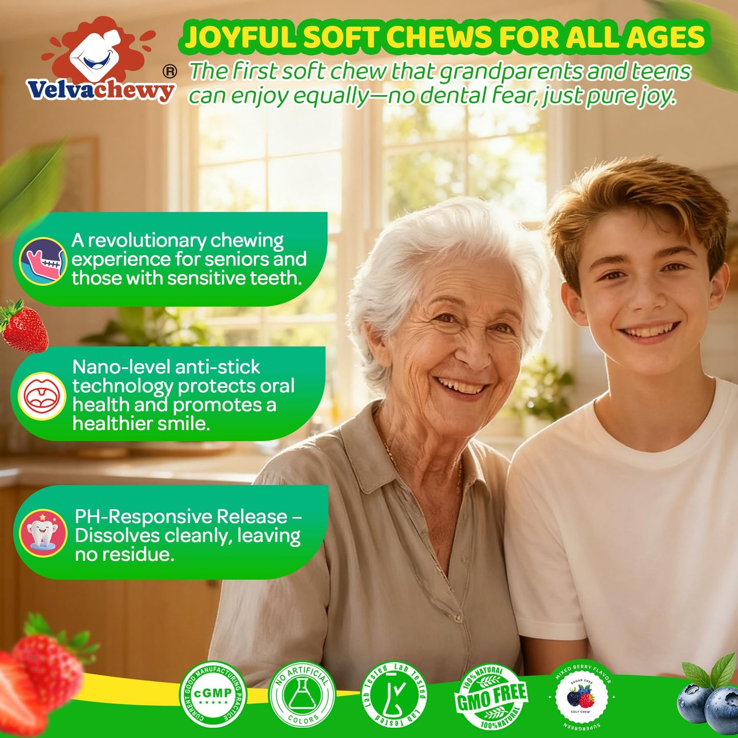 LILICARE Greens Superfood Multivitamin Soft Chew 60 Count
