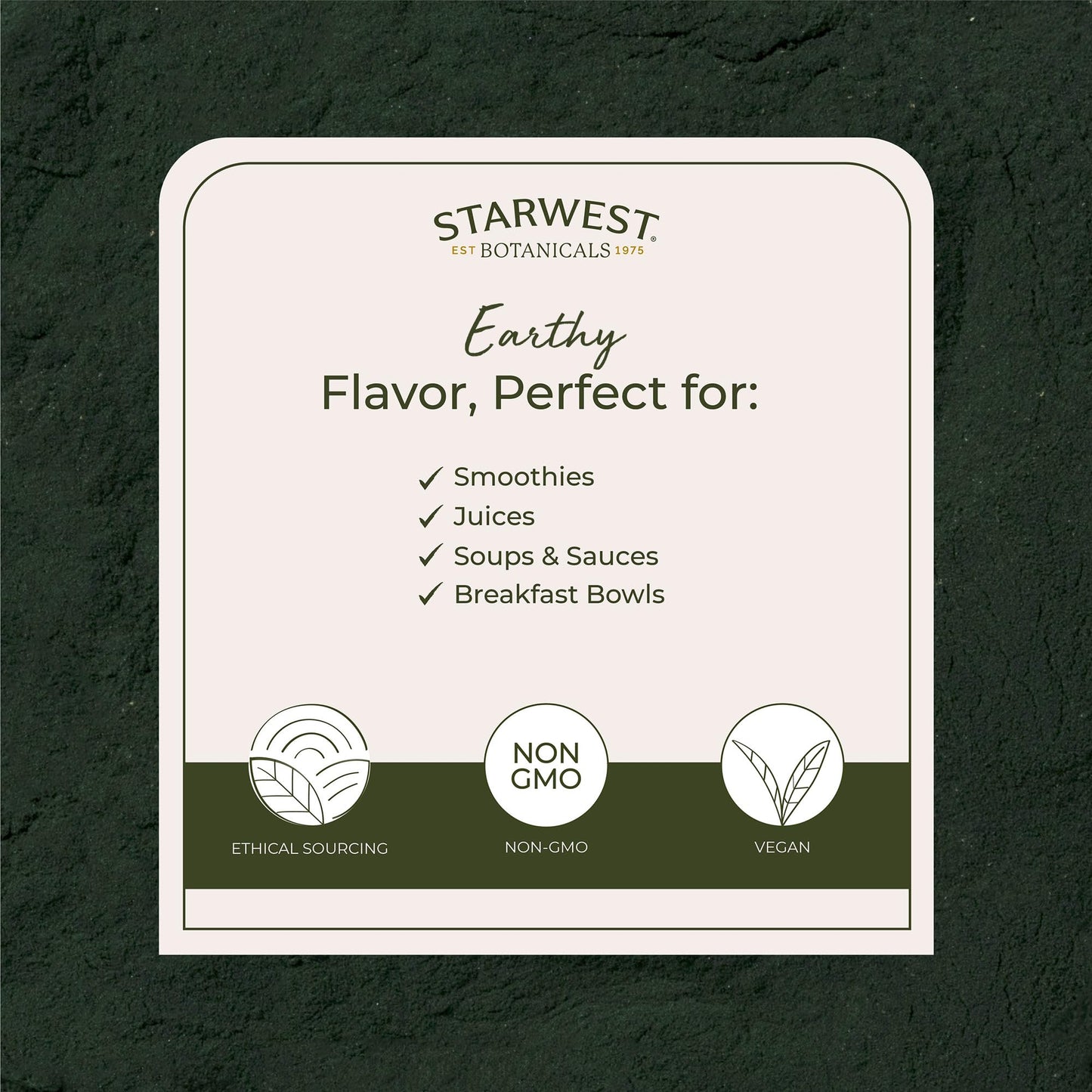 Starwest Botanicals Spirulina Powder Organic Non-GMO 16 Ounce