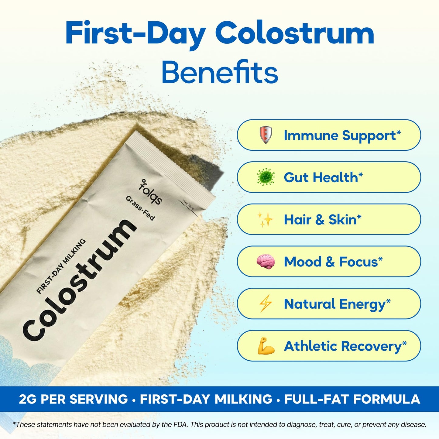 Folqs Bovine Colostrum Powder 2.12