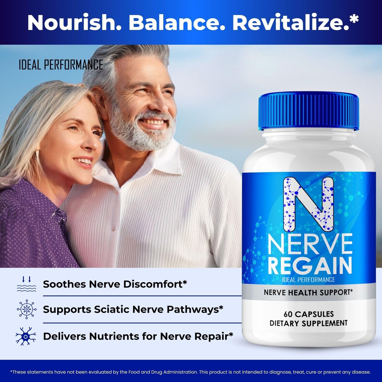 IDEAL PERFORMANCE Nerve Regain Capsules, 300 Capsules