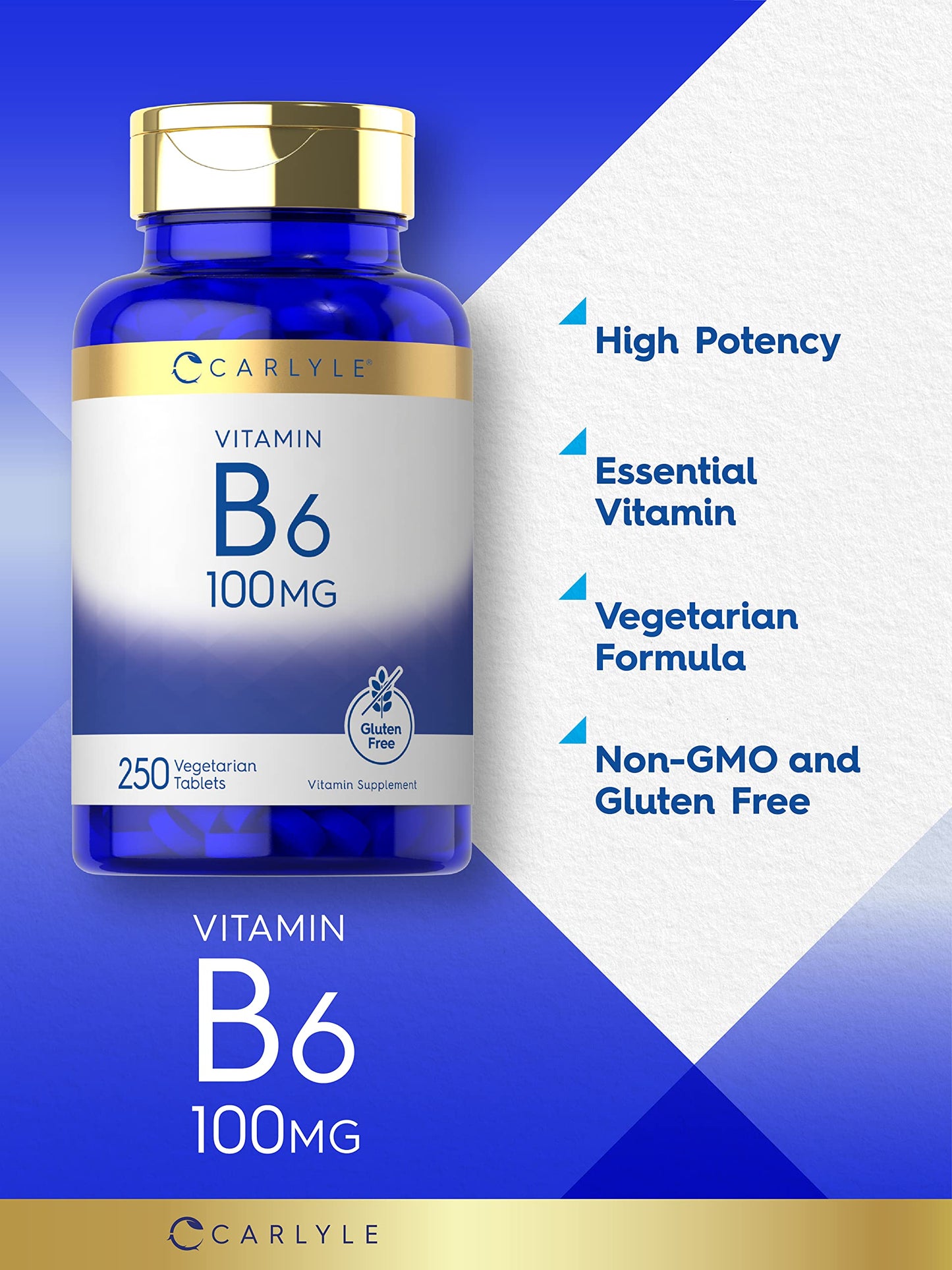 Carlyle Vitamin B6 100mg Tablet 250 Tablets