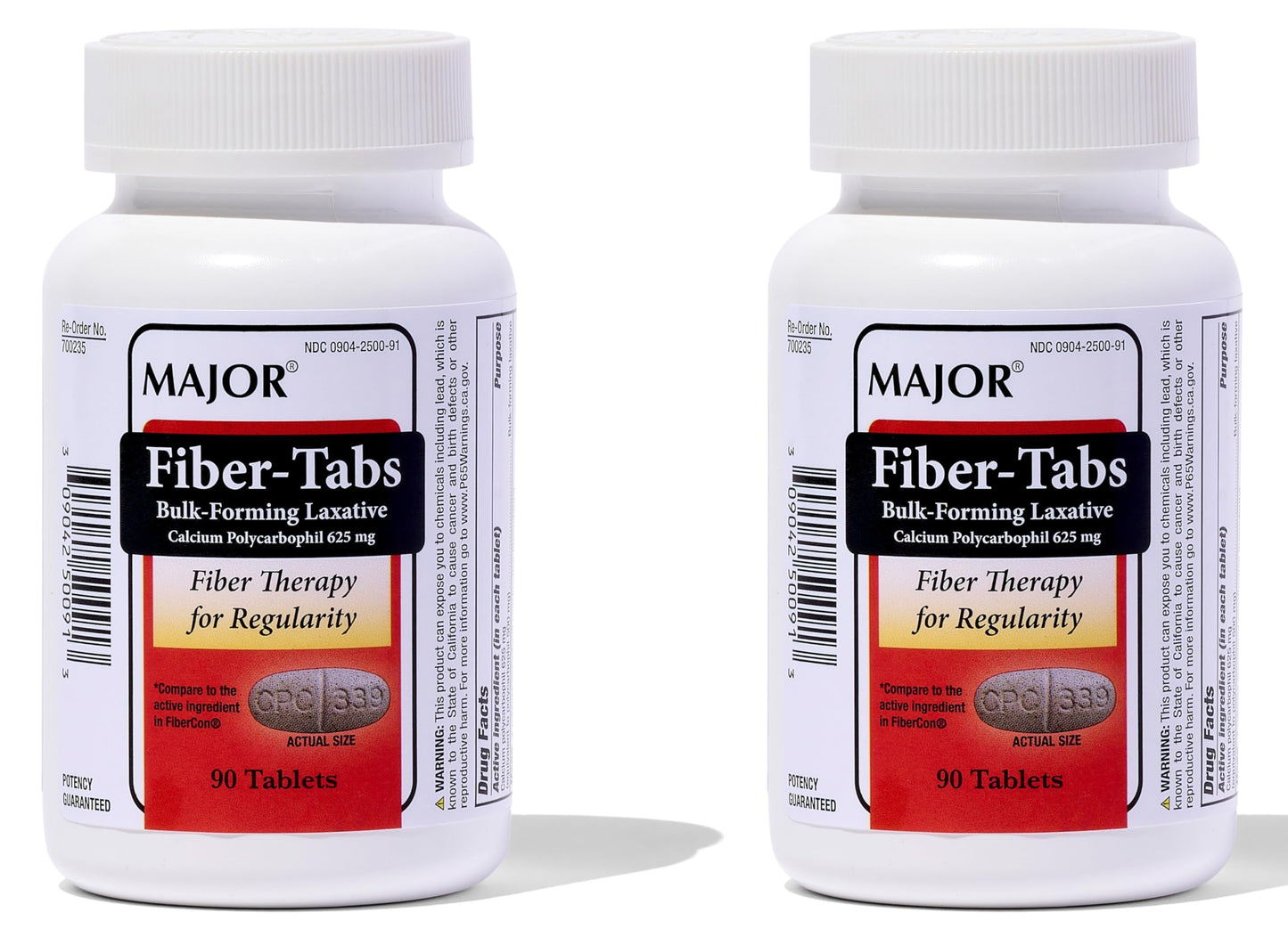 MAJOR Fiber-Tabs 625 Mg Tablets 180 Count
