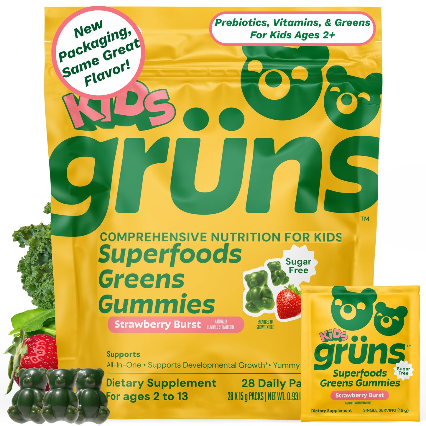 Grüns Multivitamin for Kids Gummy, 168 Count