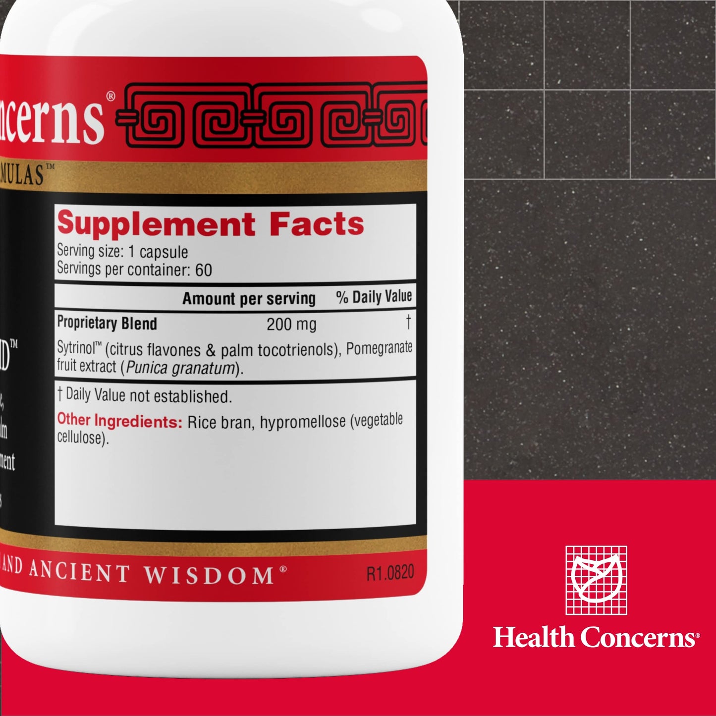 Health Concerns Polilipid Cardiovascular Support & Cholesterol Health with Sytrinol & Pomegranate Extract Antioxidant Support Capsules, 60 Capsules