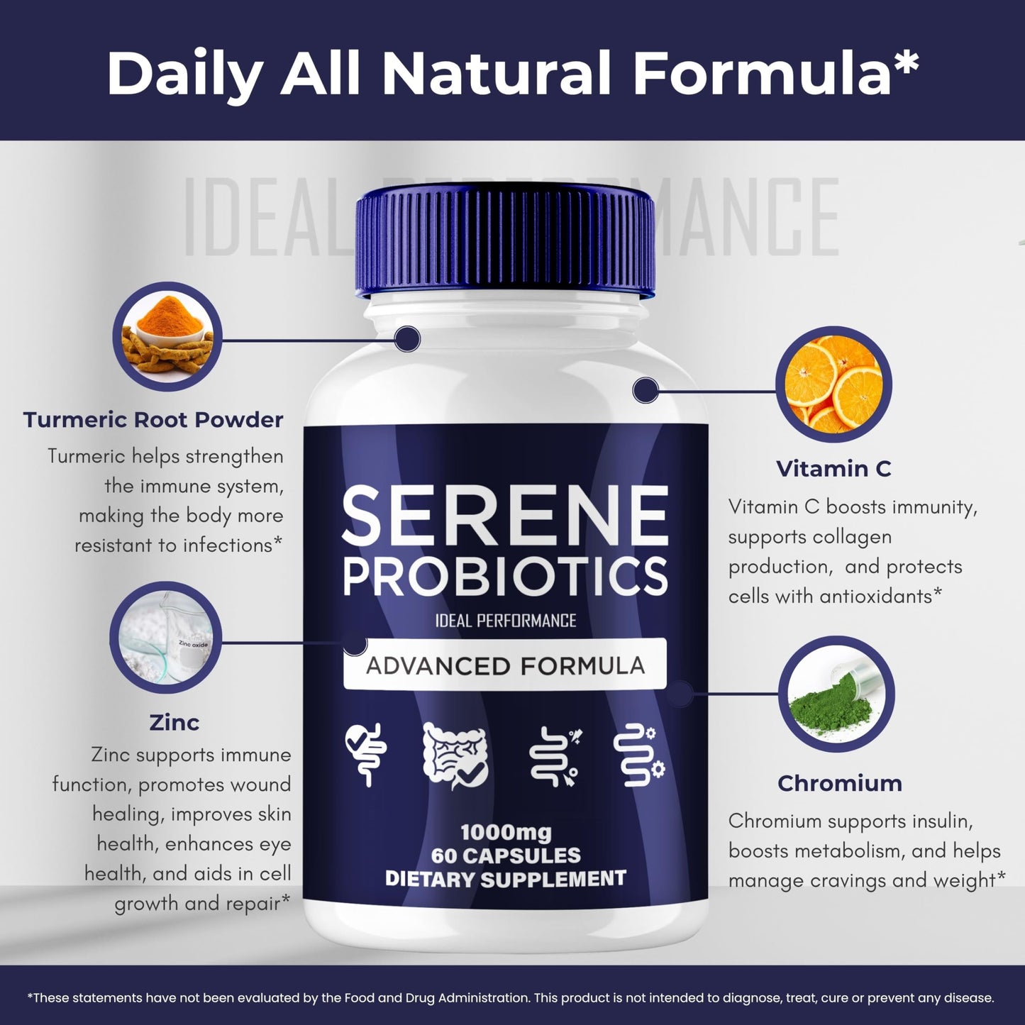 IDEAL PERFORMANCE Serene Probiotics 120 Capsules