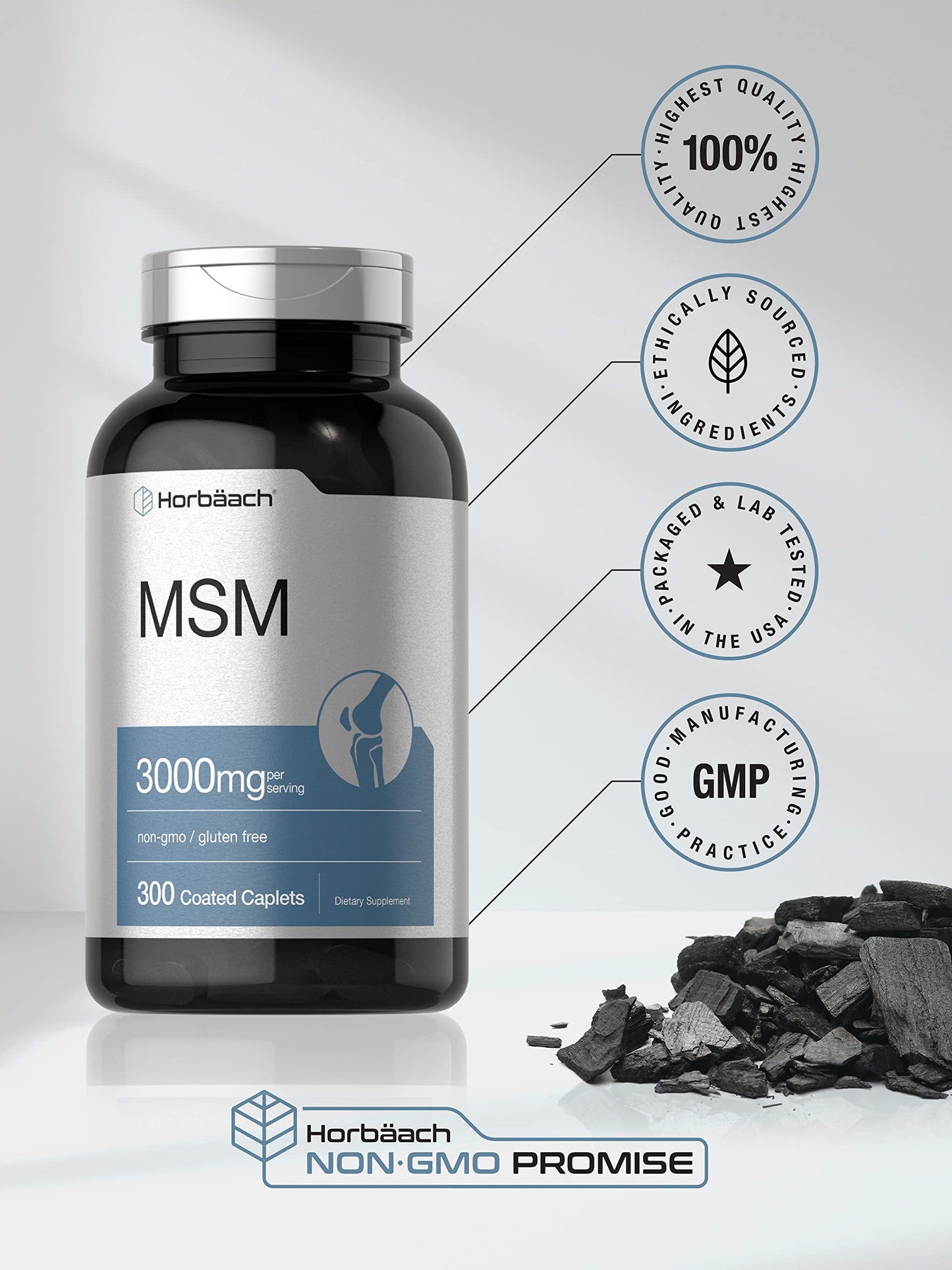 Horbäach MSM Supplement Caplets 300