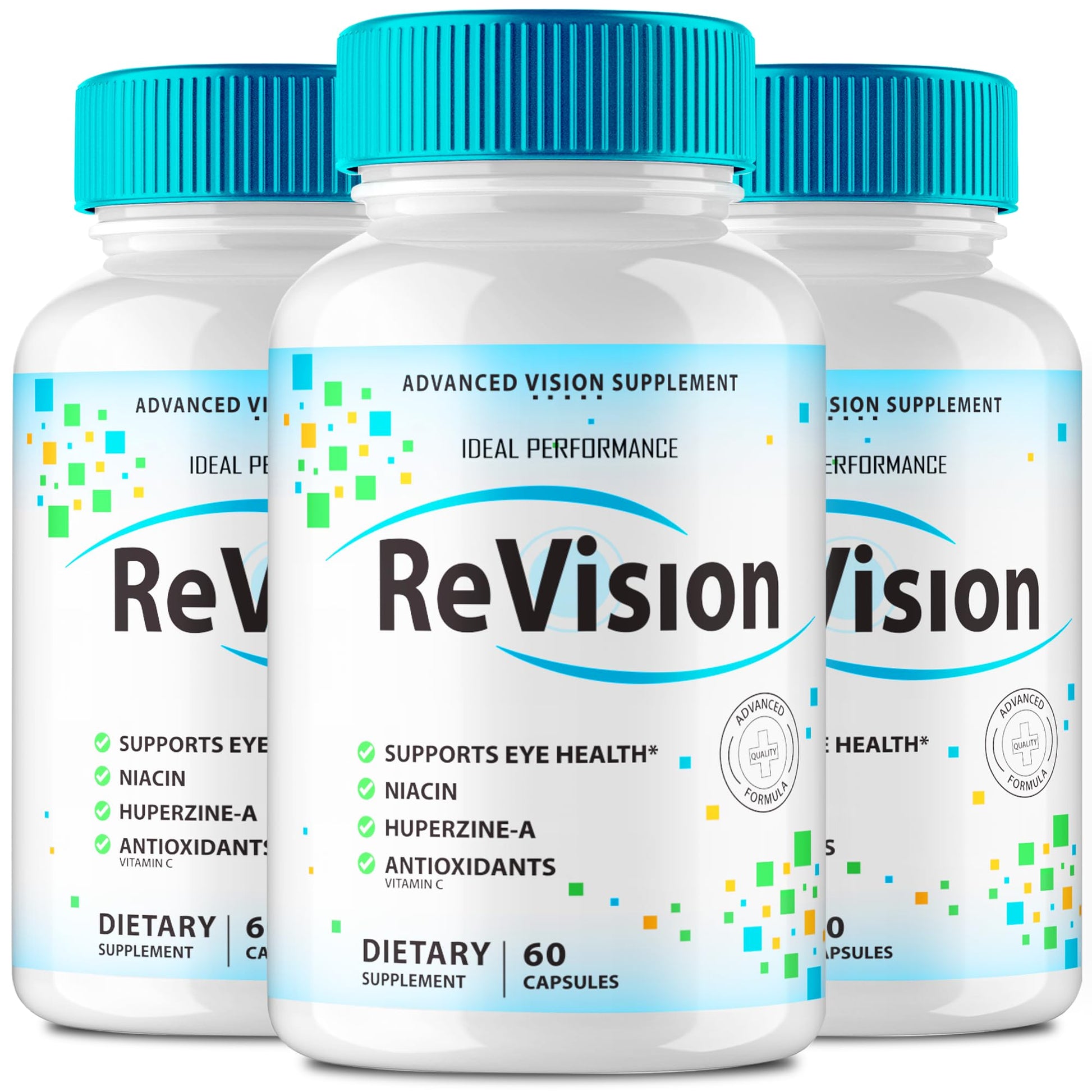 IDEAL PERFORMANCE Revision Eye Supplement Advanced Vision 2.0 Eye Care Complex Vitamin Capsules Pro, 180 Capsules