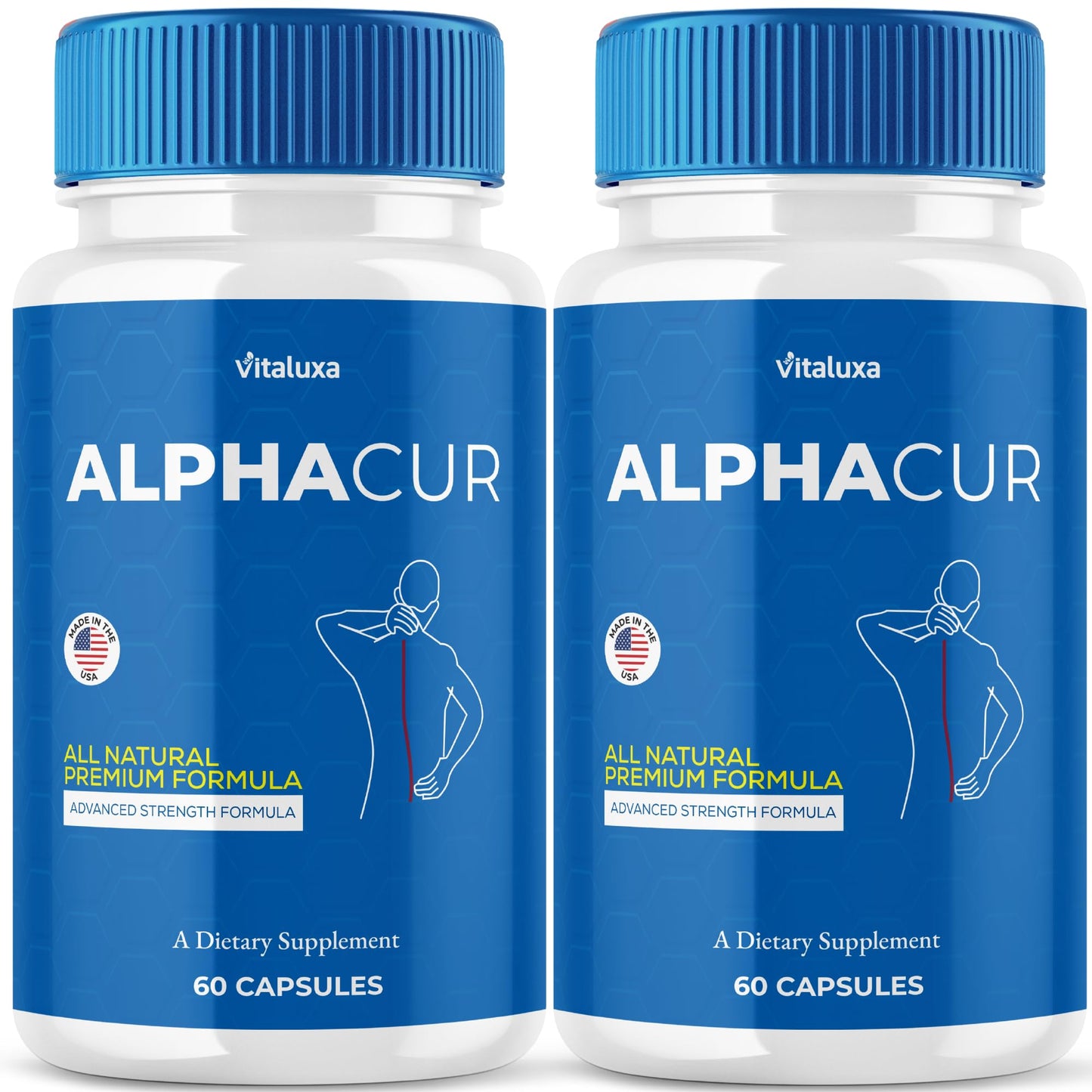 Vitaluxa Alphacur for Neuropathy Nerve Support Capsules, 120 Capsules