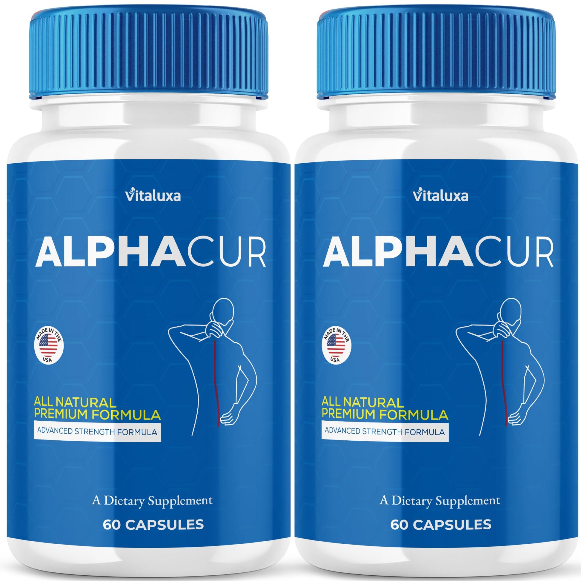 Vitaluxa Alphacur for Neuropathy Nerve Support Capsules, 120 Capsules