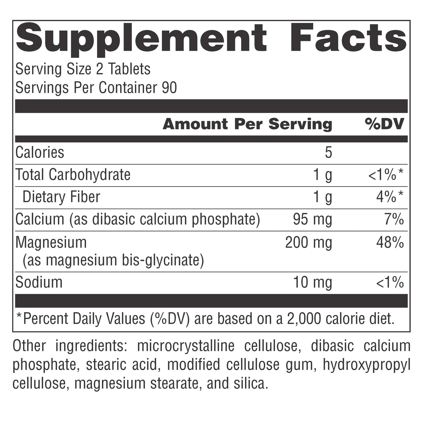 Source Naturals Magnesium Glycinate, Chelated for High Absorption | For Calm Energy, Bone & Heart Support*, 200 mg per Serving, 180 Tablets
