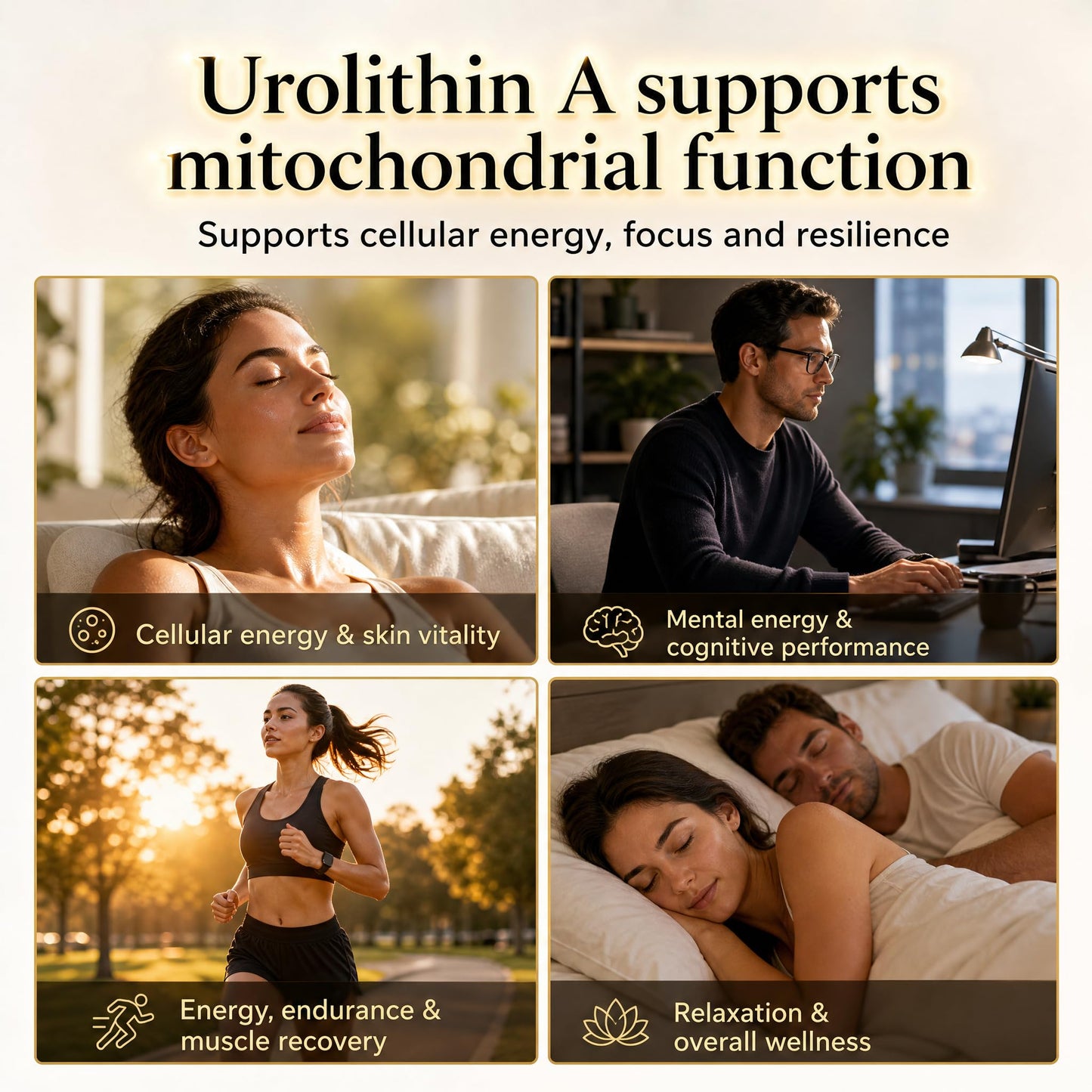 ZVPDVKW 12-in-1 Urolithin A Supplement Mitochondrial Energy Support Softgels 120