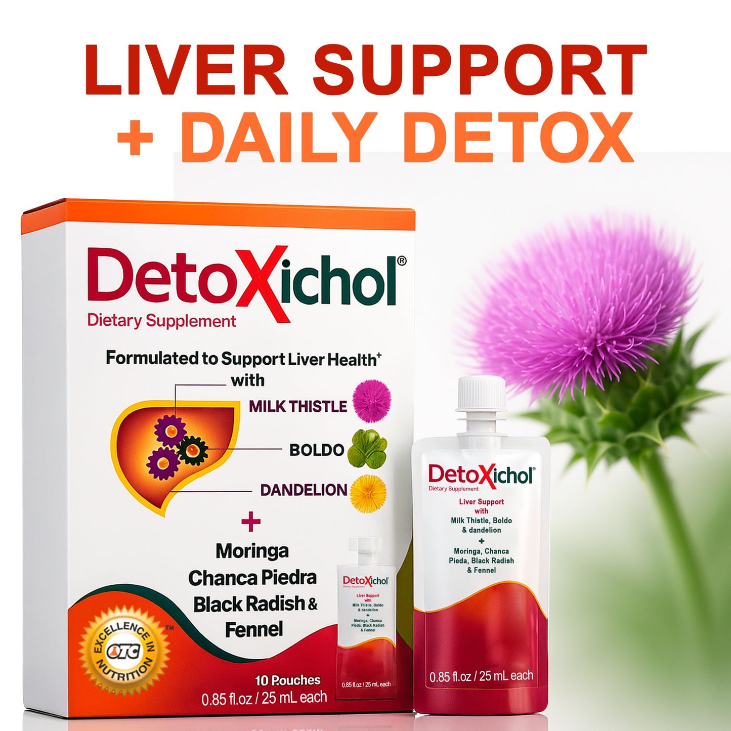 Detoxichol Liver Detox Powder 0.84 oz Pack of 10
