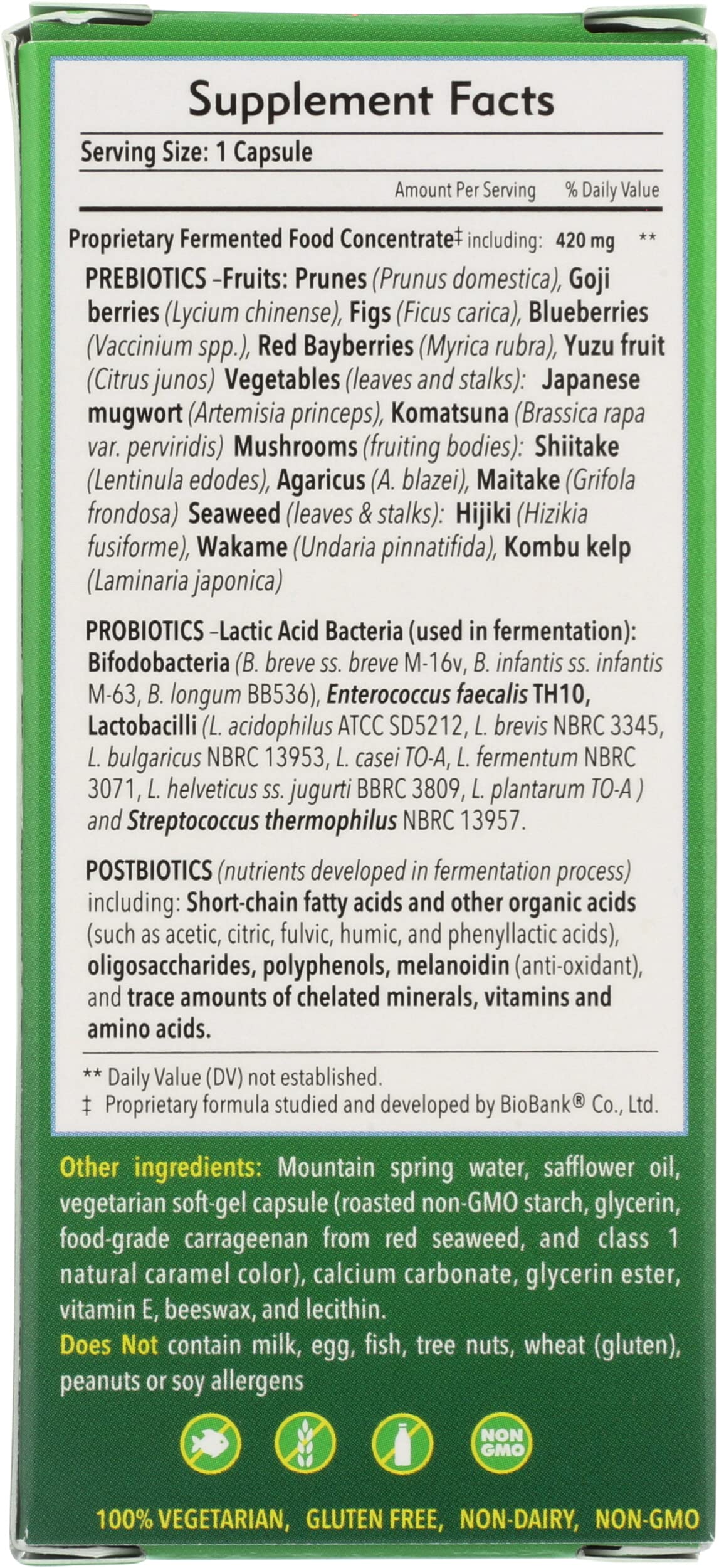 Essential Formulas Original Formula Probiotic Capsules 10