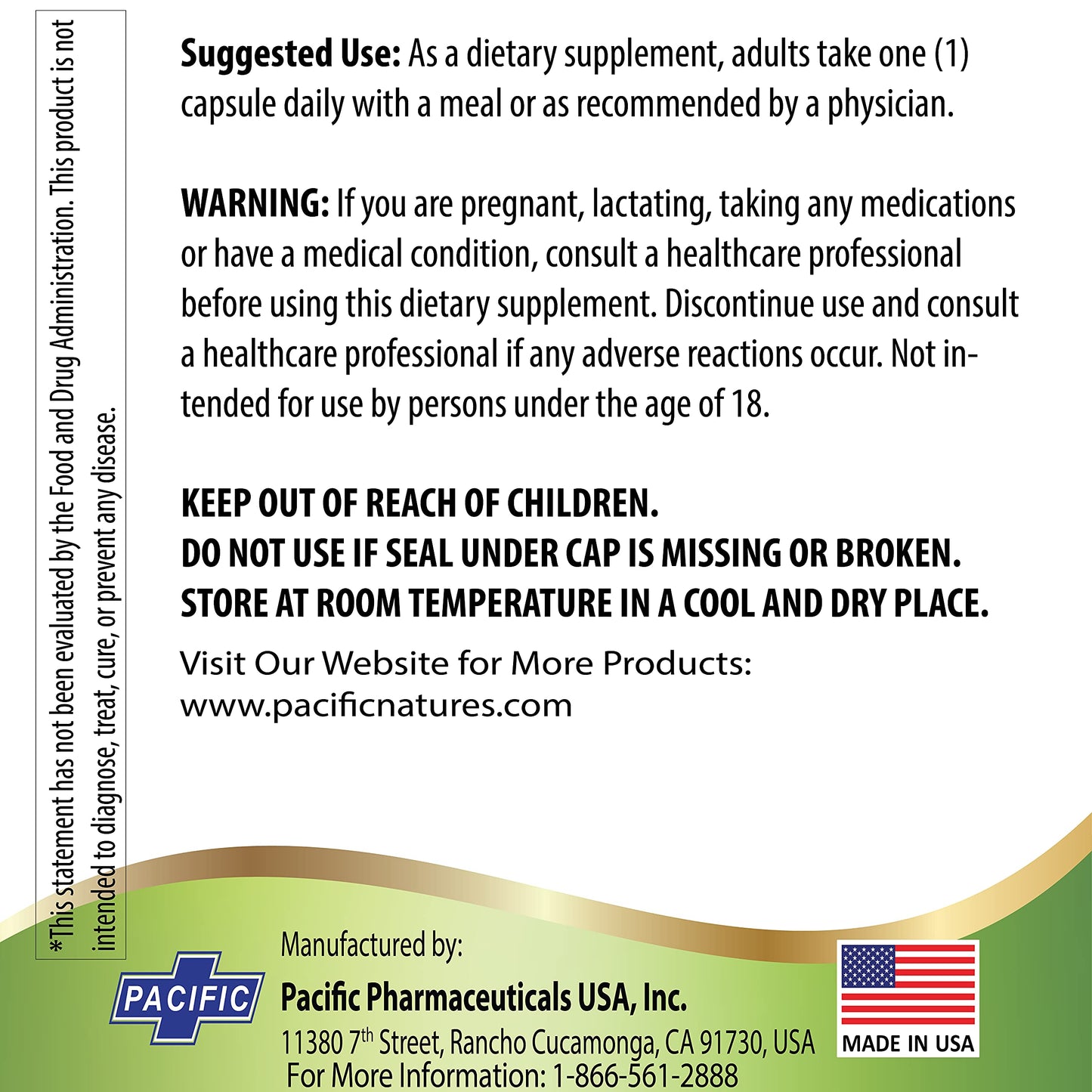 Pacific Nature's Jiaogulan Herbal Supplement Capsules, 1 Count