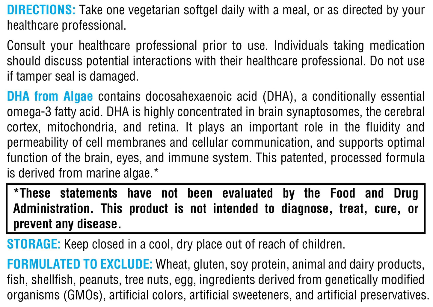 XYMOGEN DHA from Algae Softgels 60 Count
