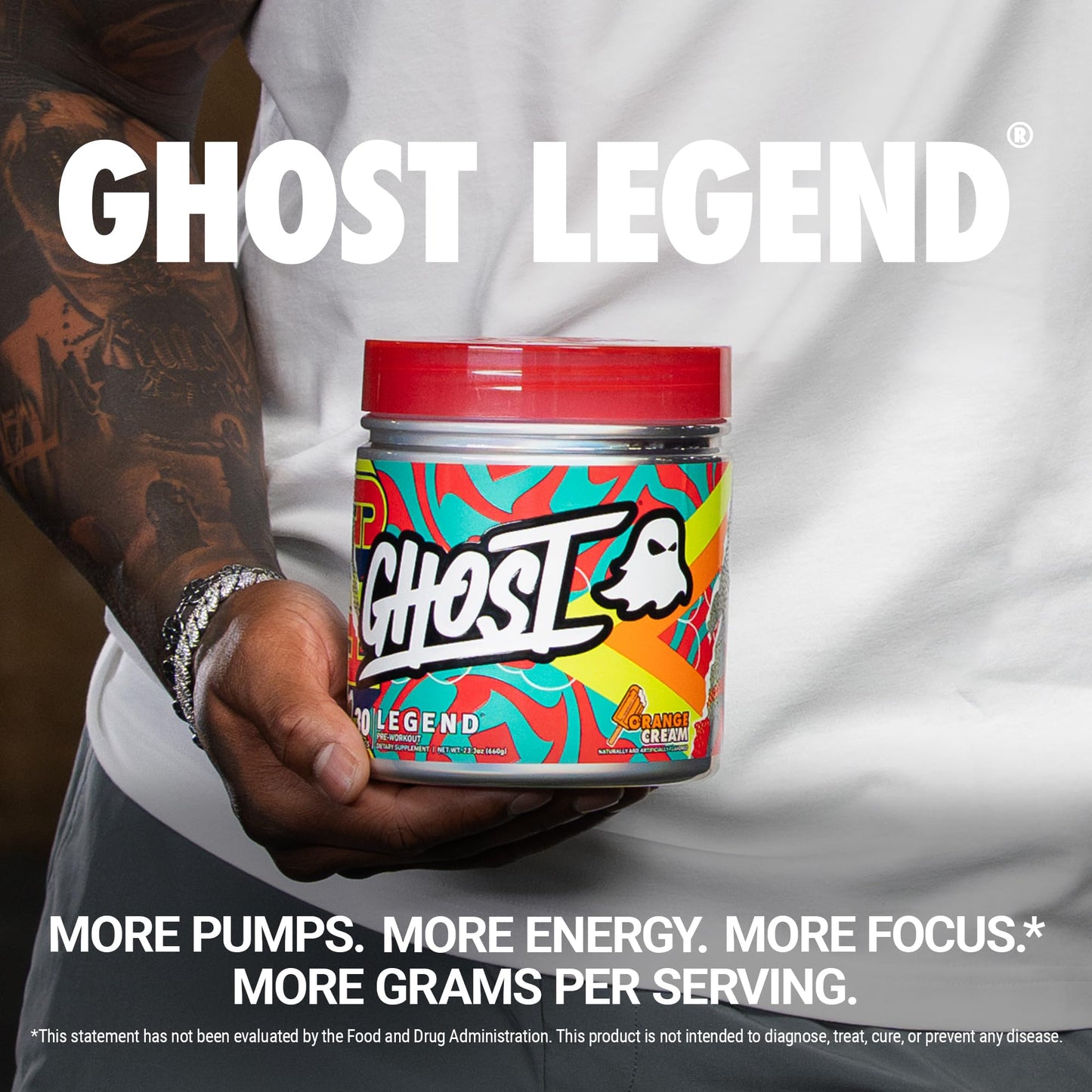 GHOST Legend Pre-Workout Powder, 23.3 oz