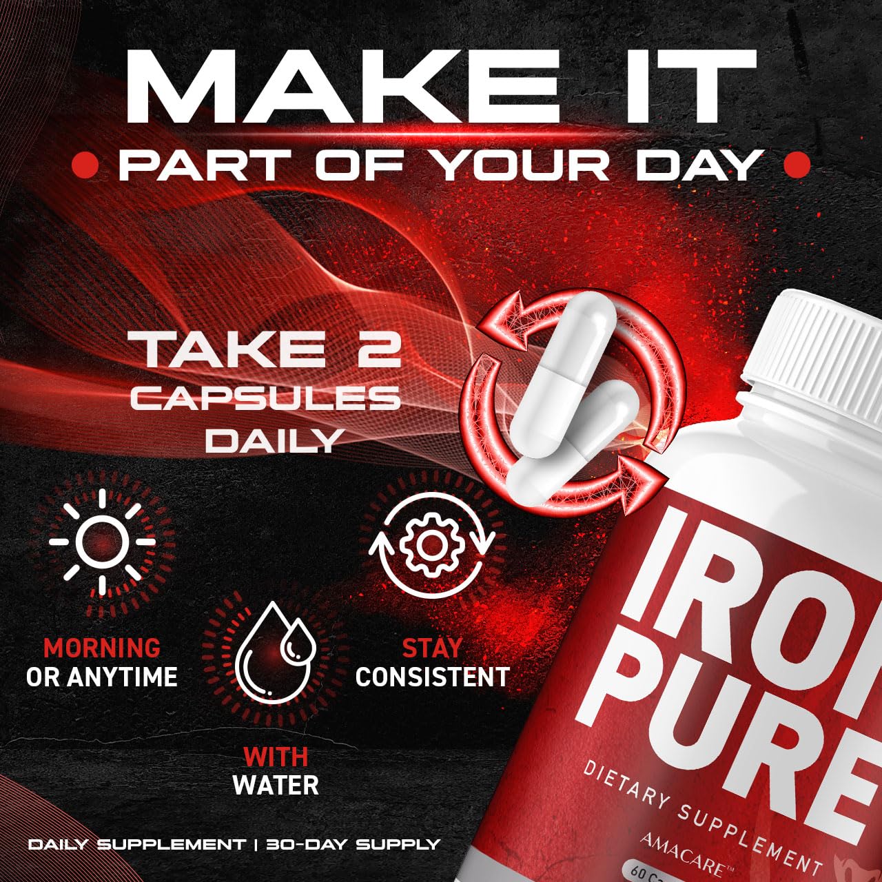 AMACARE IronPure Capsules 120 Capsules