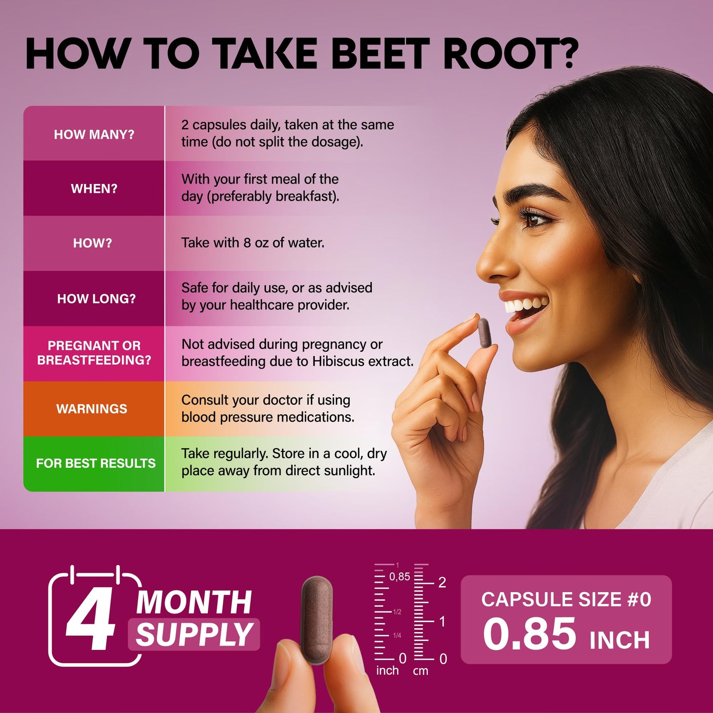 NutraHarmony Beet Root 5-in-1 Complex Capsules 240