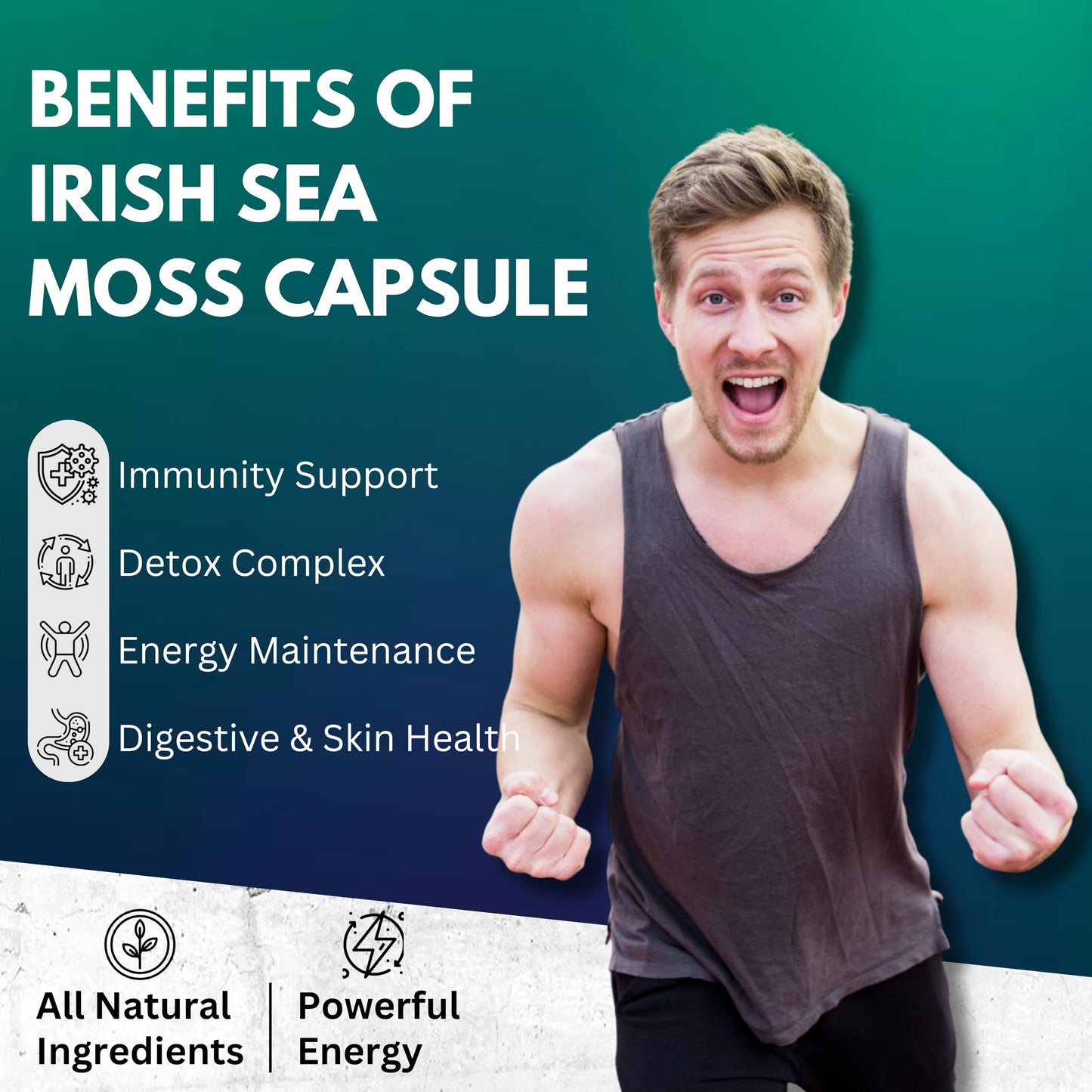 Darkingwings 8-in-1 Sea Moss Advanced Capsules, 60 Count