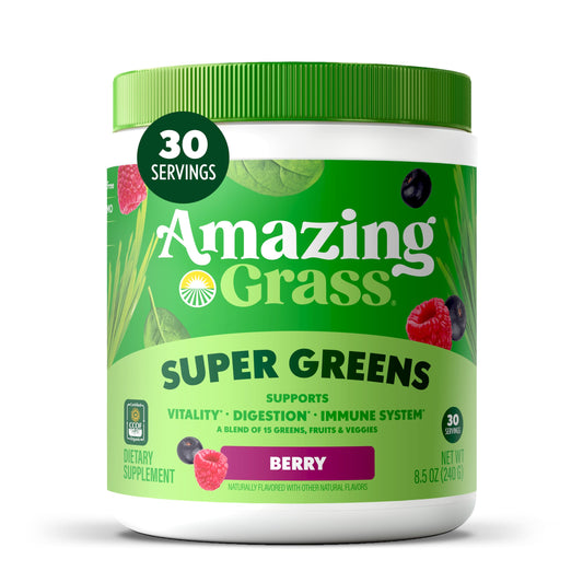 Amazing Grass Super Greens Powder, 8.5 Ounce, 30 Servings