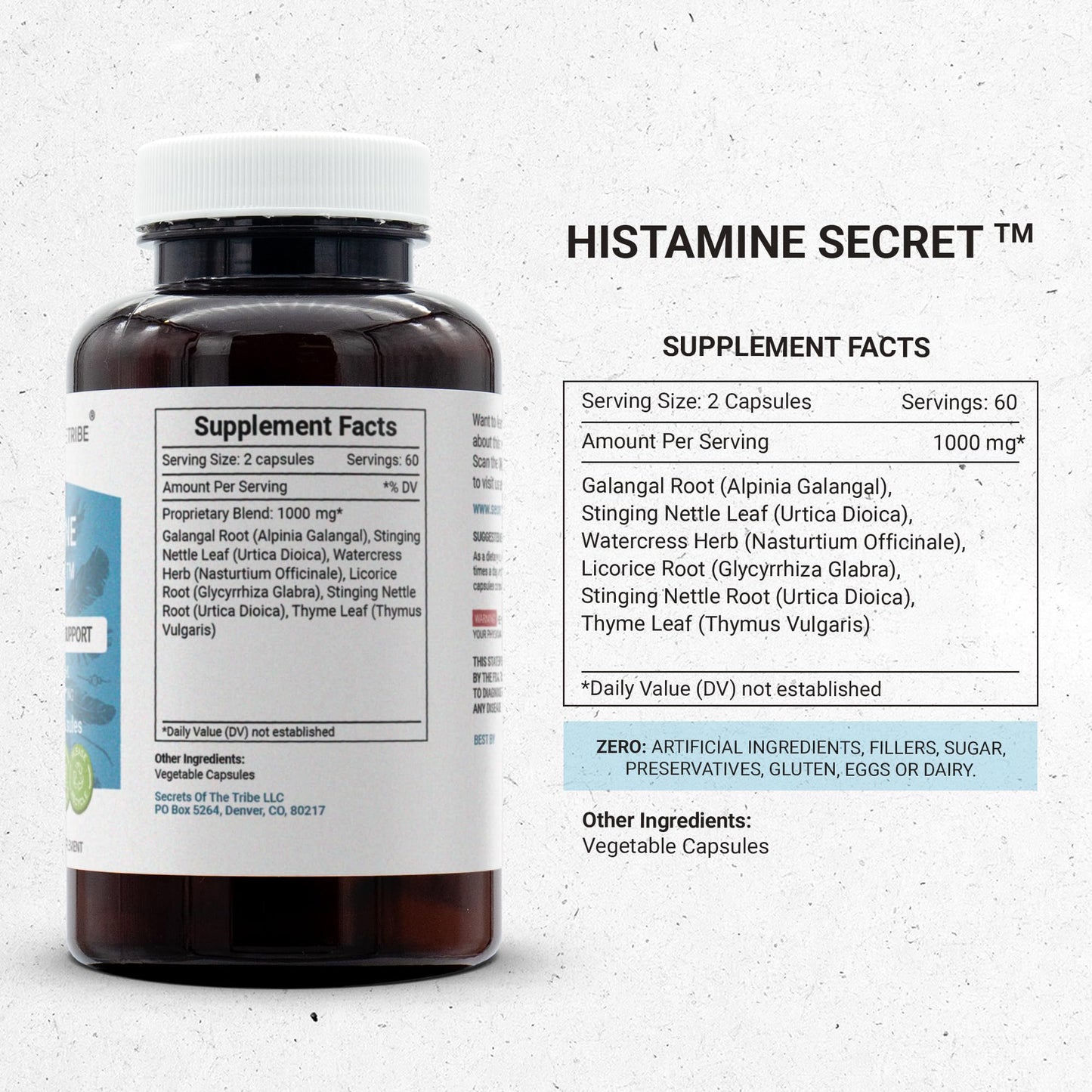 Secrets of the Tribe Histamine Secret Capsule 120 Count
