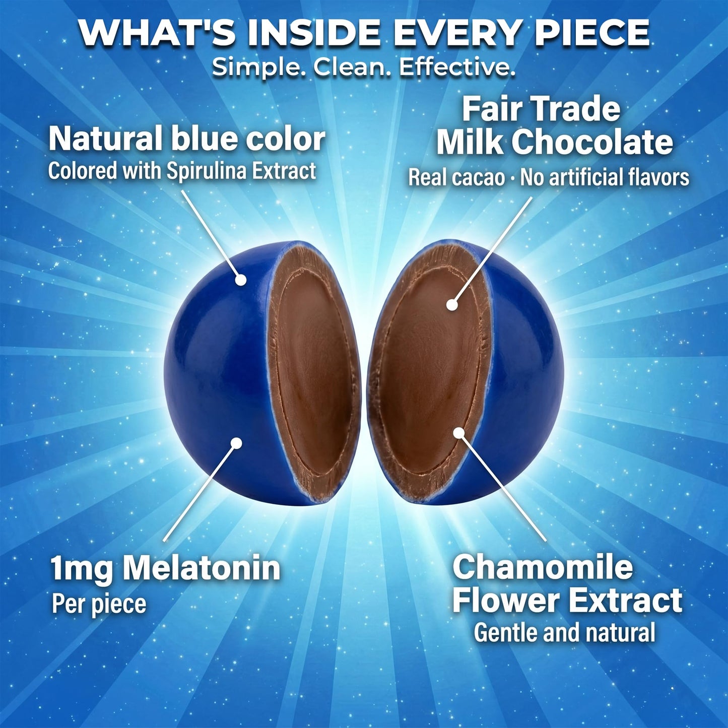 Good Day Chocolate Melatonin for Adults 80 Capsules