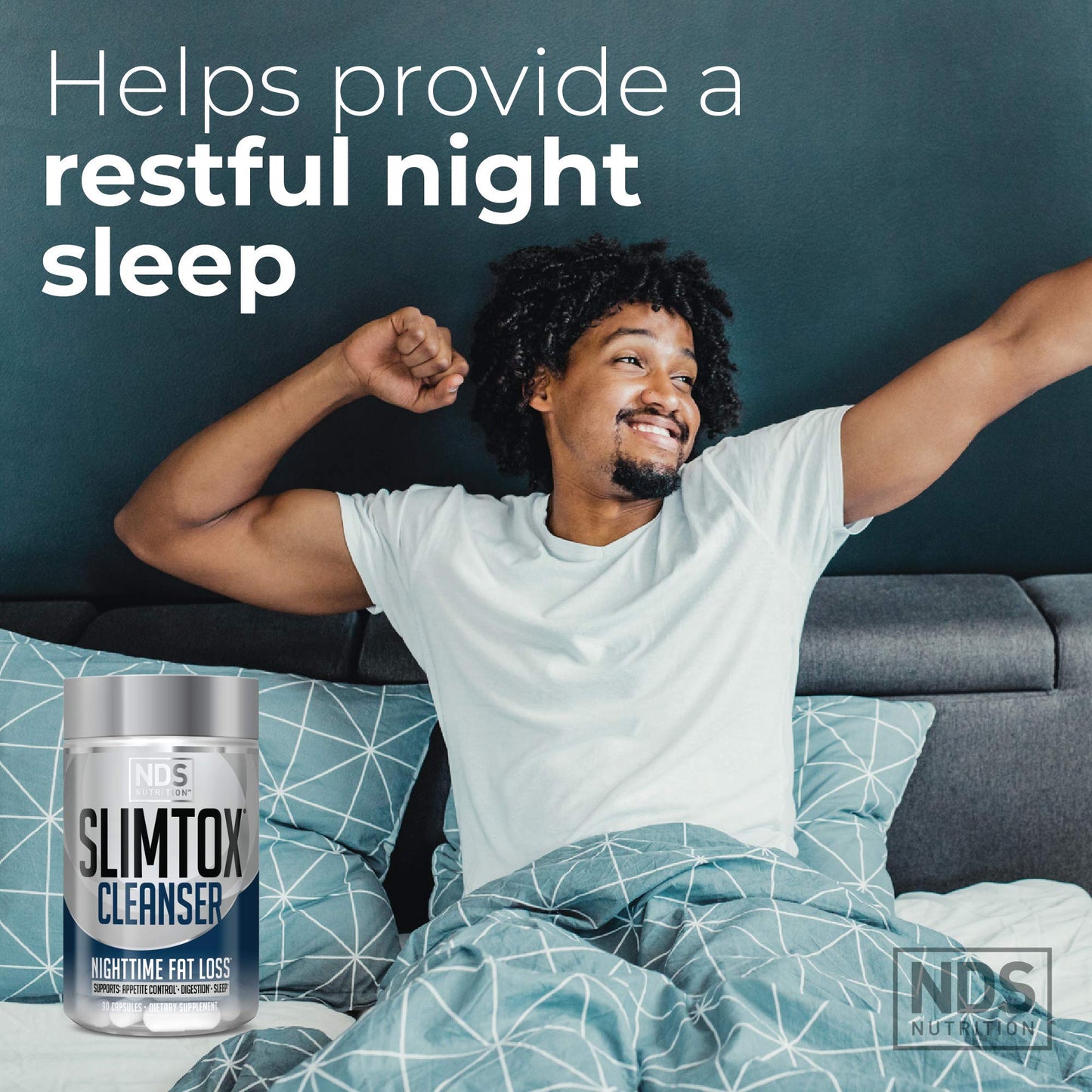 Slim-Tox NDS Nutrition Cleanser Nighttime Fat Loss Support 90 Capsules