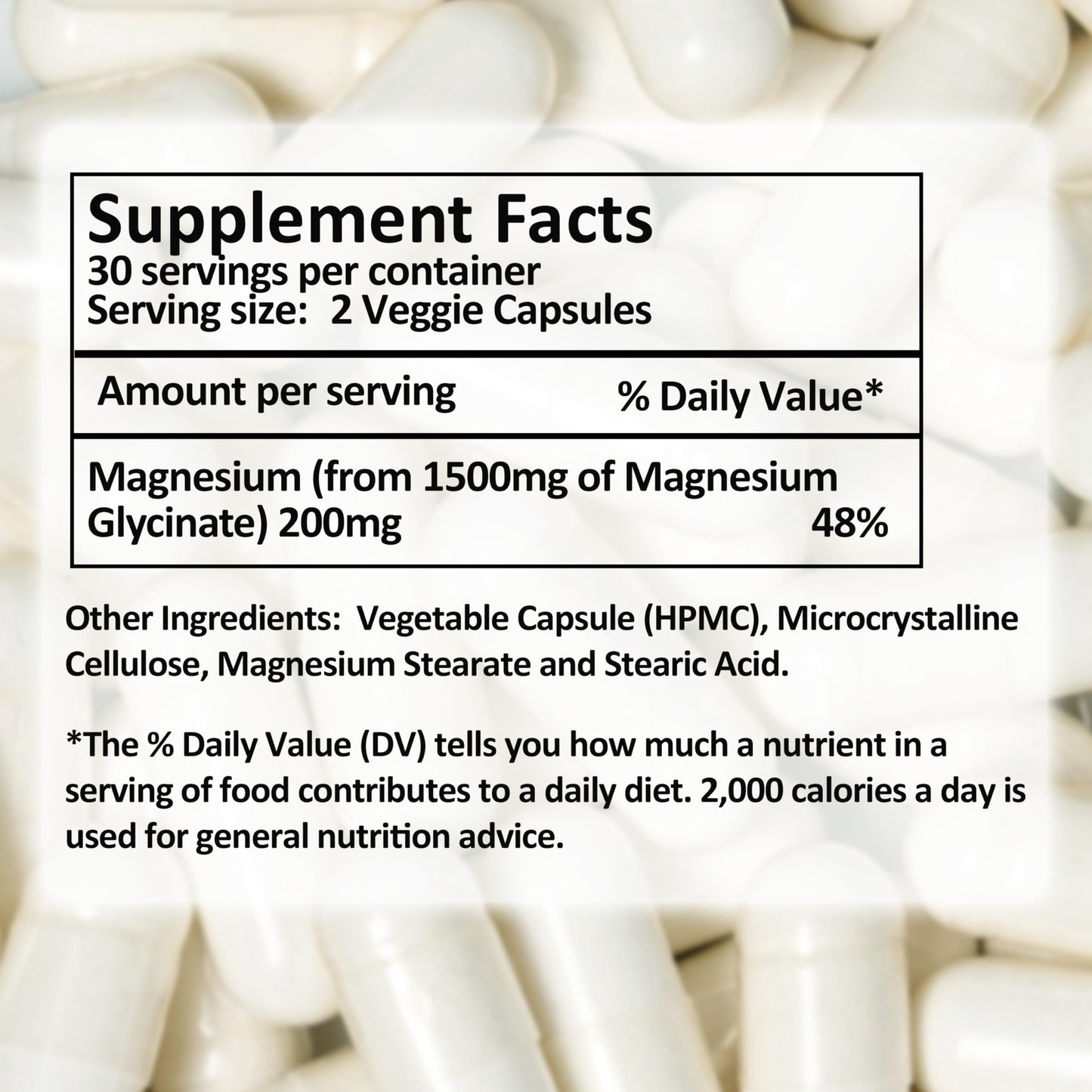 Pacific Formulations Magnesium Glycinate Capsules 60 Count