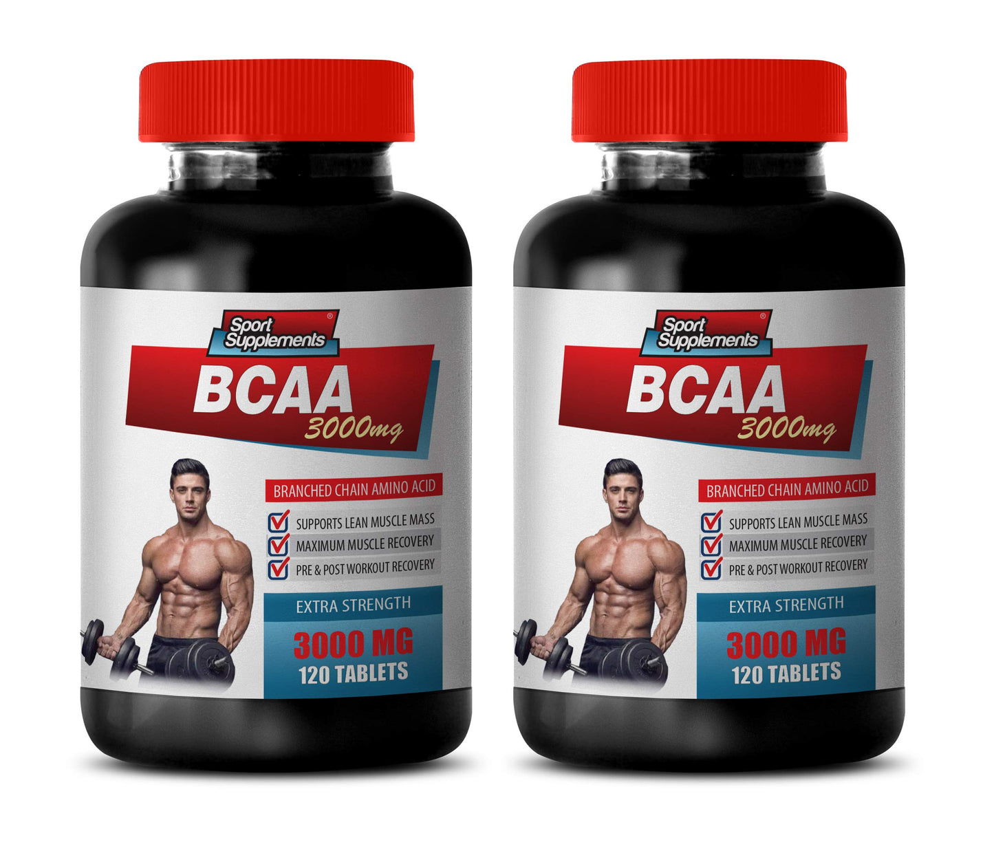 SPORT SUPPLEMENTS BCAA 3000MG Branched Chain Amino Acids Tablets, 240 Count