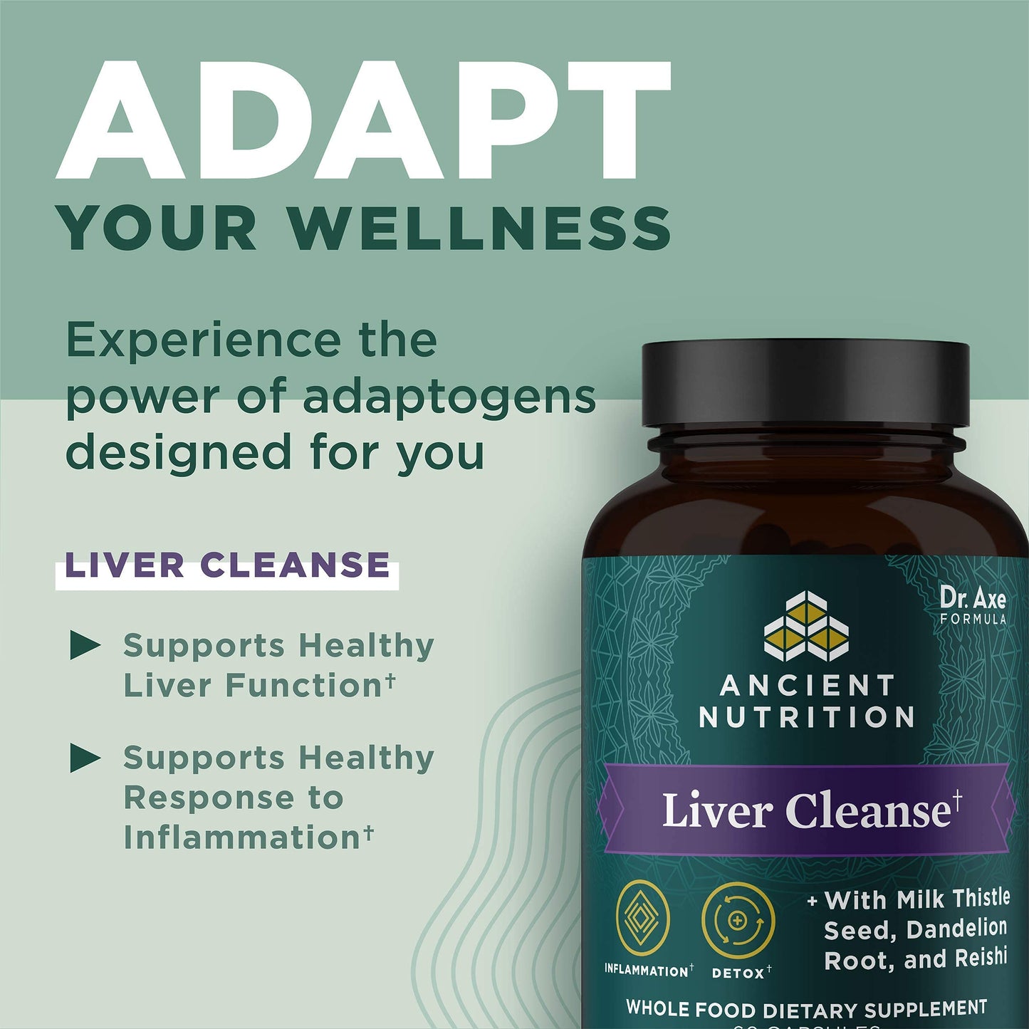 Ancient Nutrition Liver Detox Supplement Capsules, 60 Count