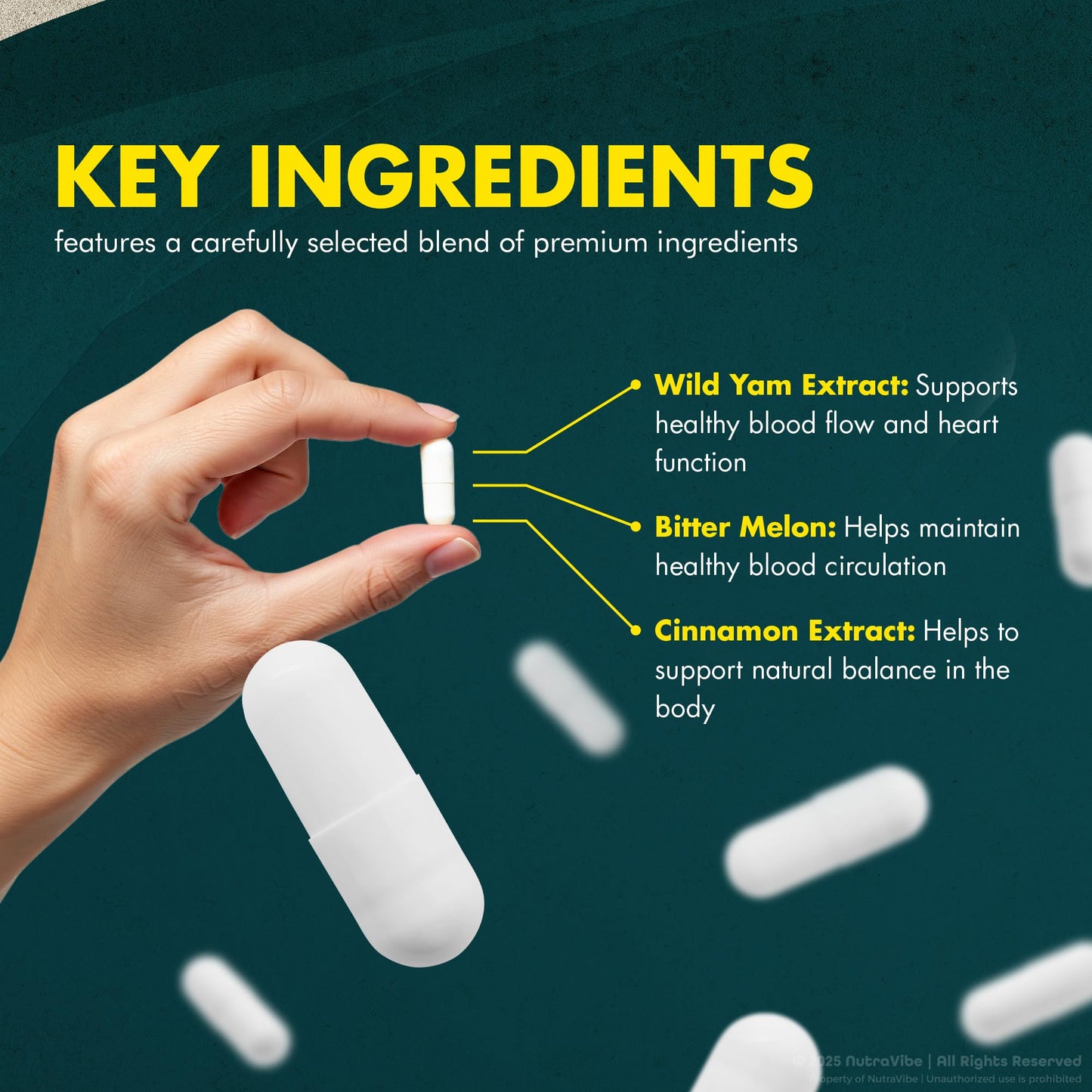 NutraVibe Venease Capsules, 180 Capsules