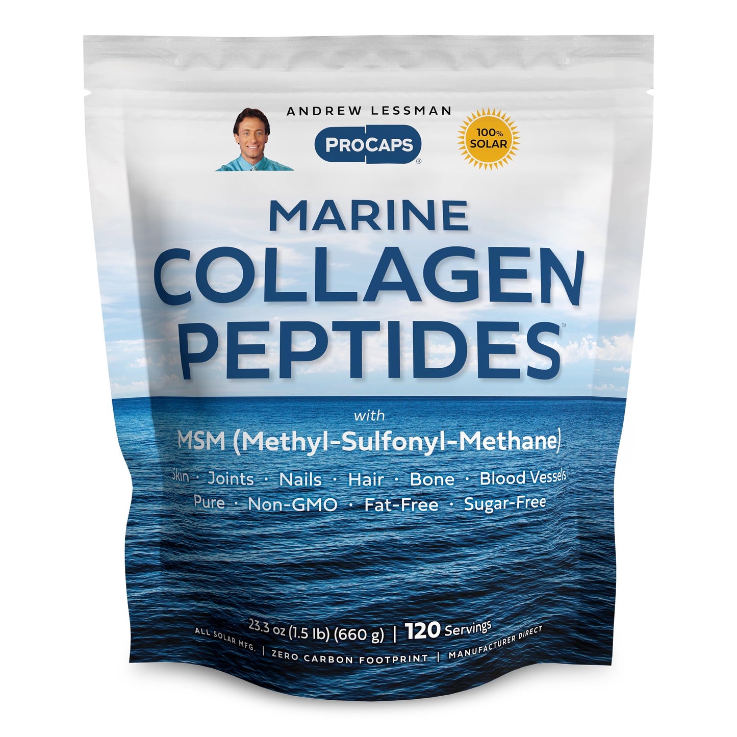 Andrew Lessman Marine Collagen with MSM Powder 120 Servings