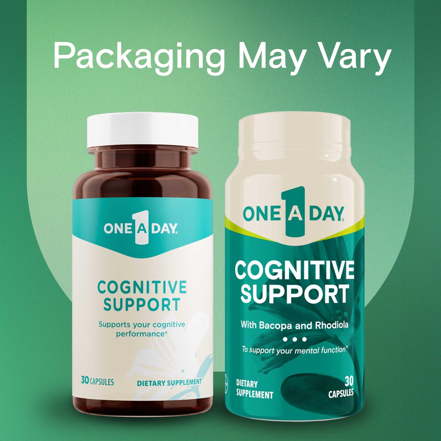 ONE A DAY Cognitive Supplement Capsules, 30 Count