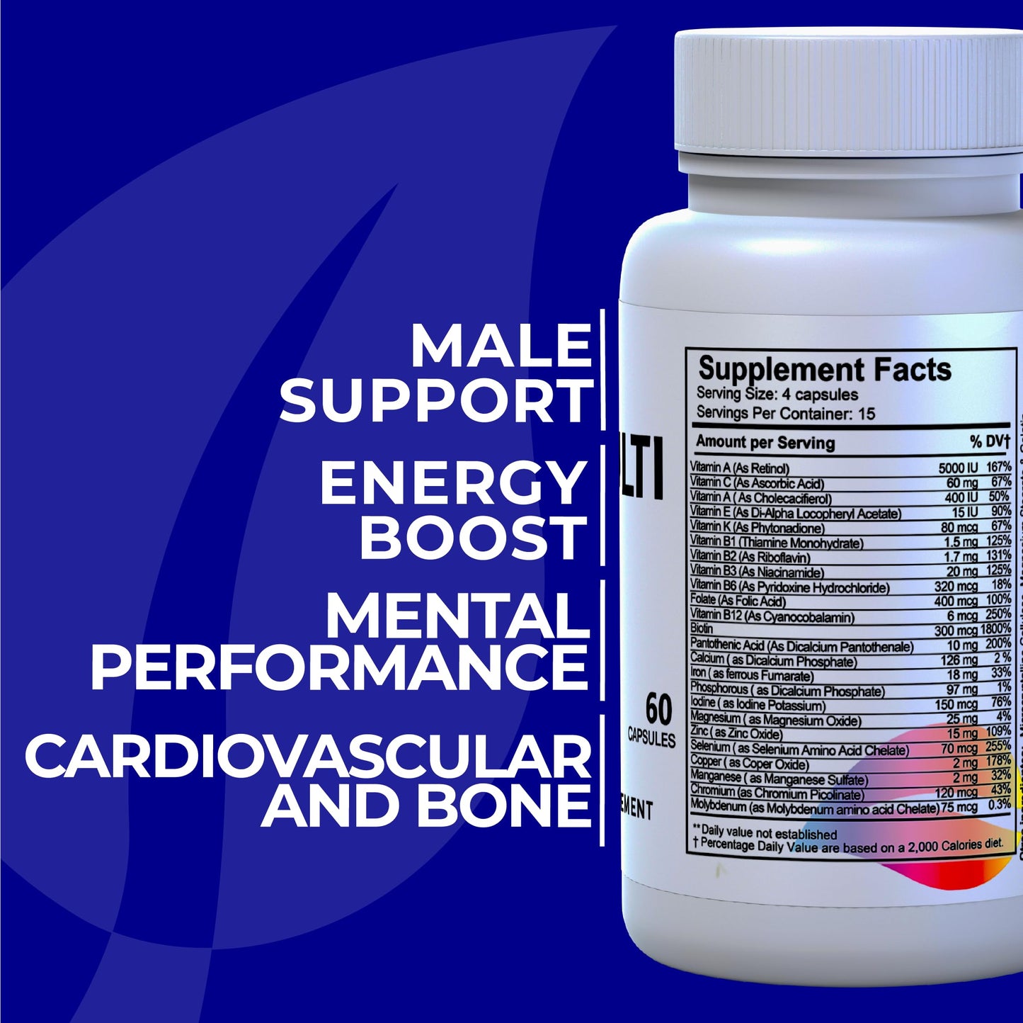 Hallusa Natural HallMultimen - Multivitamin for Men 60 Capsules