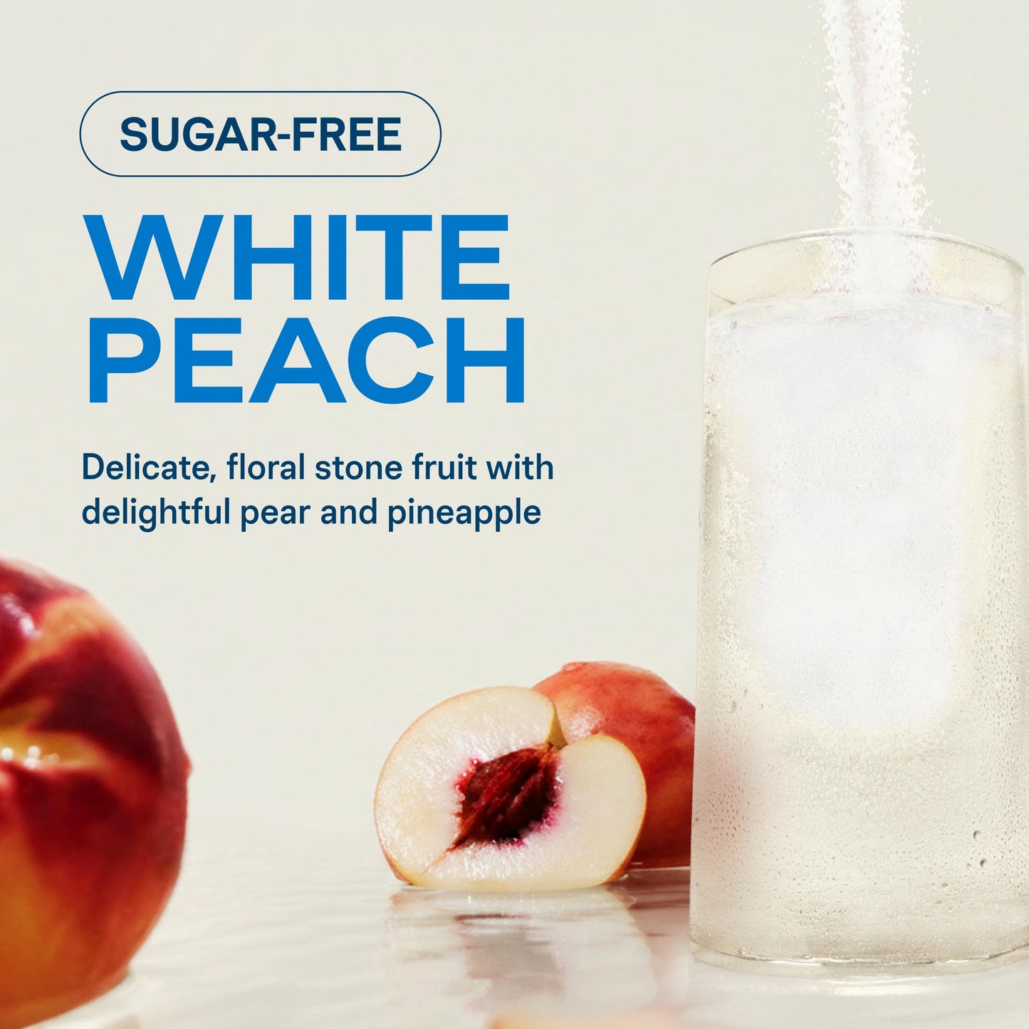 Liquid I.V. Sugar Free Hydration Electrolytes White Peach Powder 6.41 Ounces