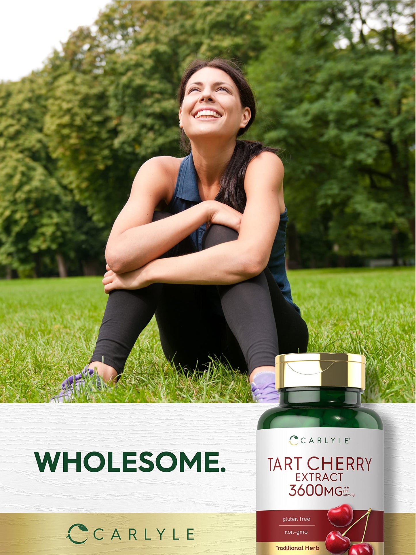 Carlyle Tart Cherry Extract Capsules 200 Count