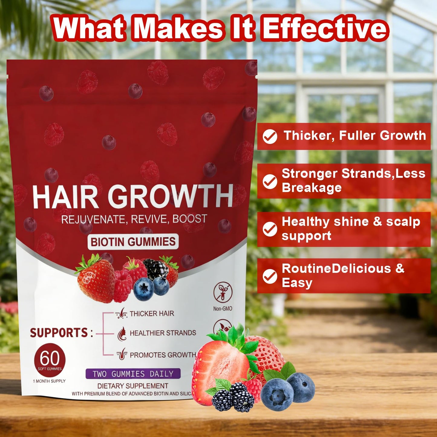 HDFREO Lumin Hair Growth 60 Capsules