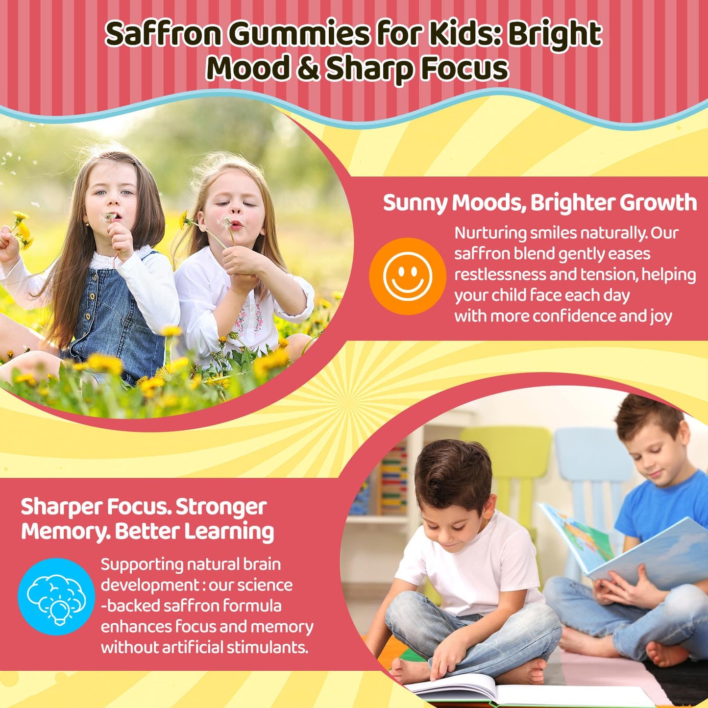 duwhot Liposomal Saffron Gummies for Kids 4+ 120 Gummies