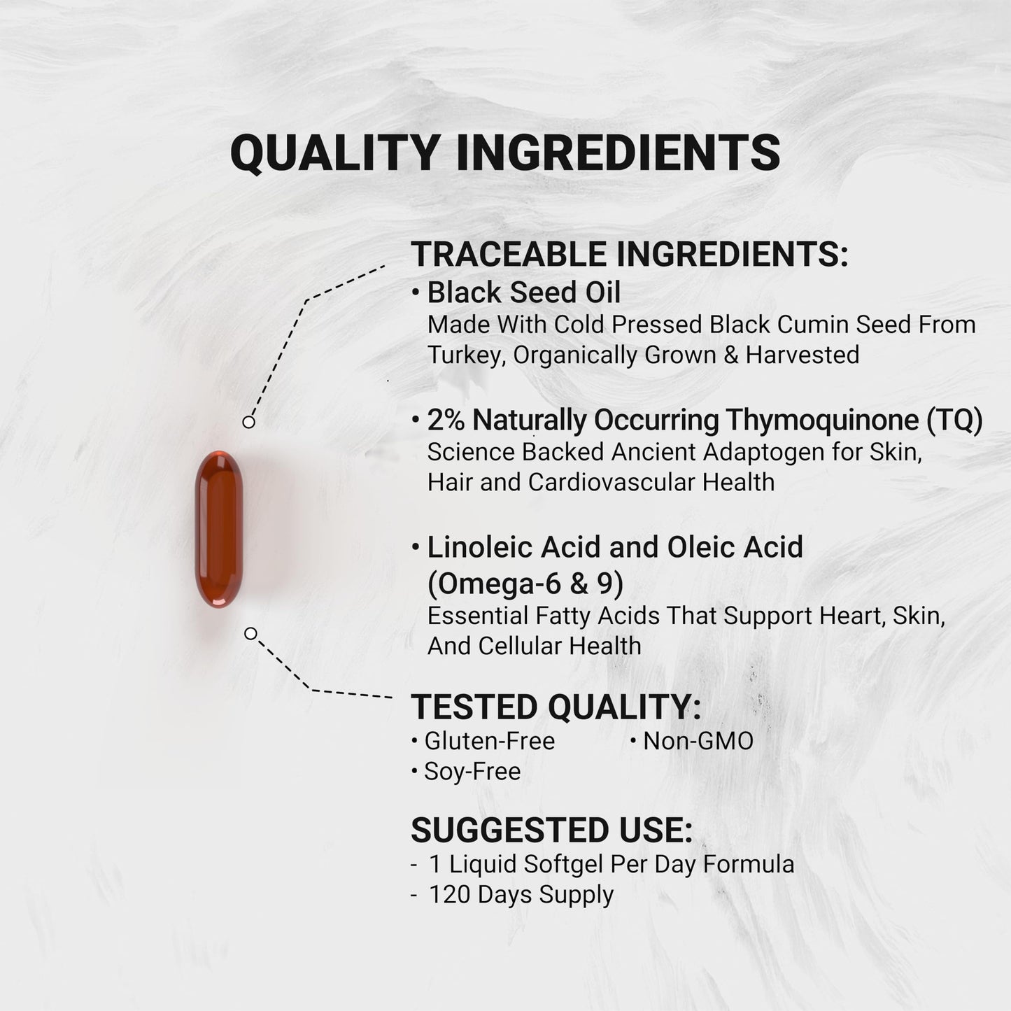 Naturalis Cold Pressed Black Seed Oil 1000mg Softgels 120 Count