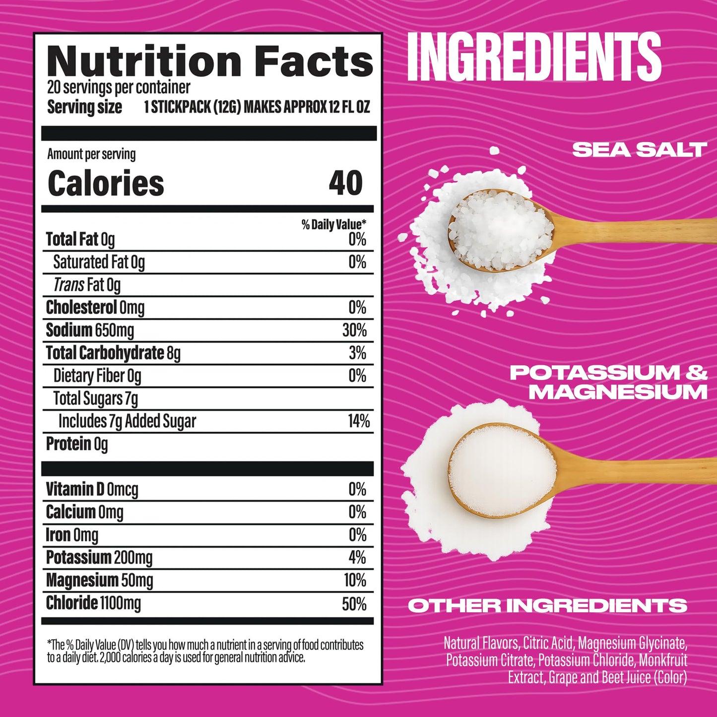 BUBS Naturals Hydrate or Die Electrolytes Powder 8.5 Ounce