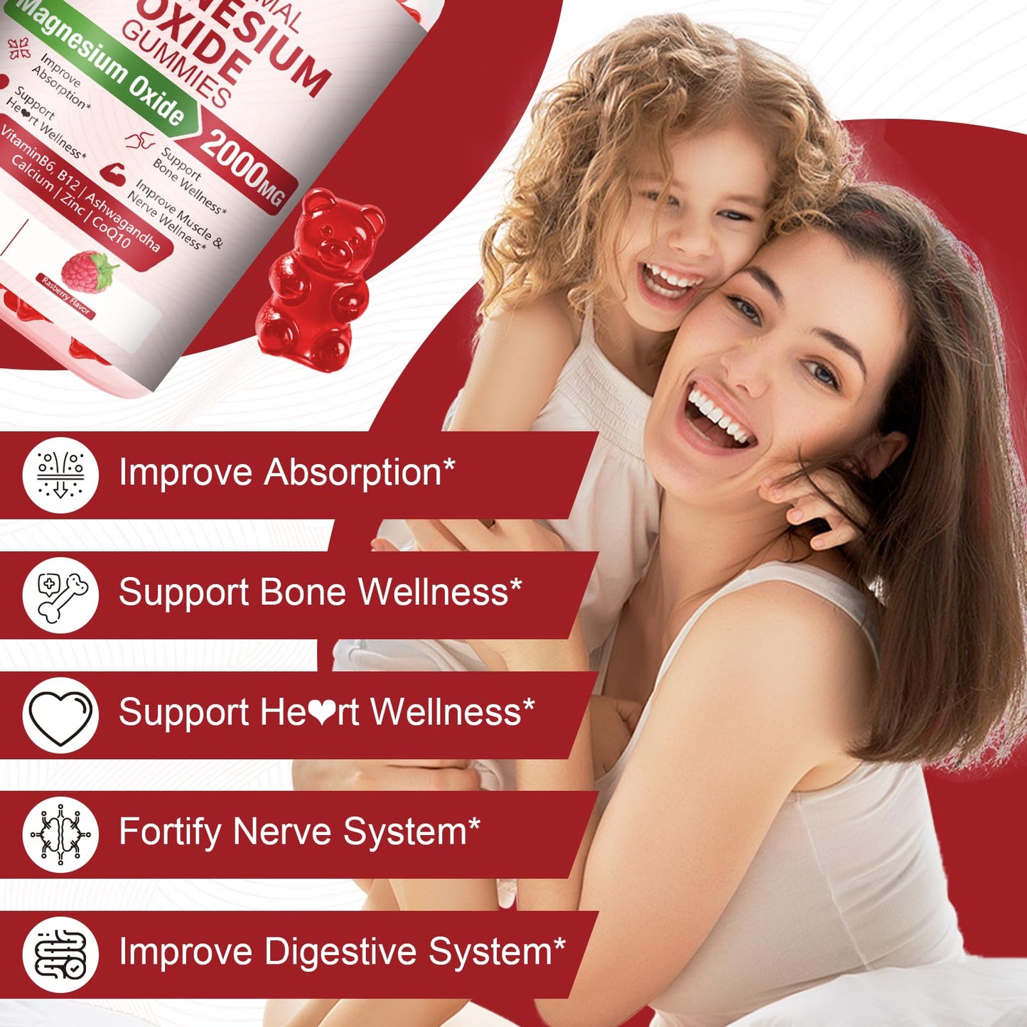 Blivsmlie Liposomal Magnesium Oxide Gummies 120 Gummies