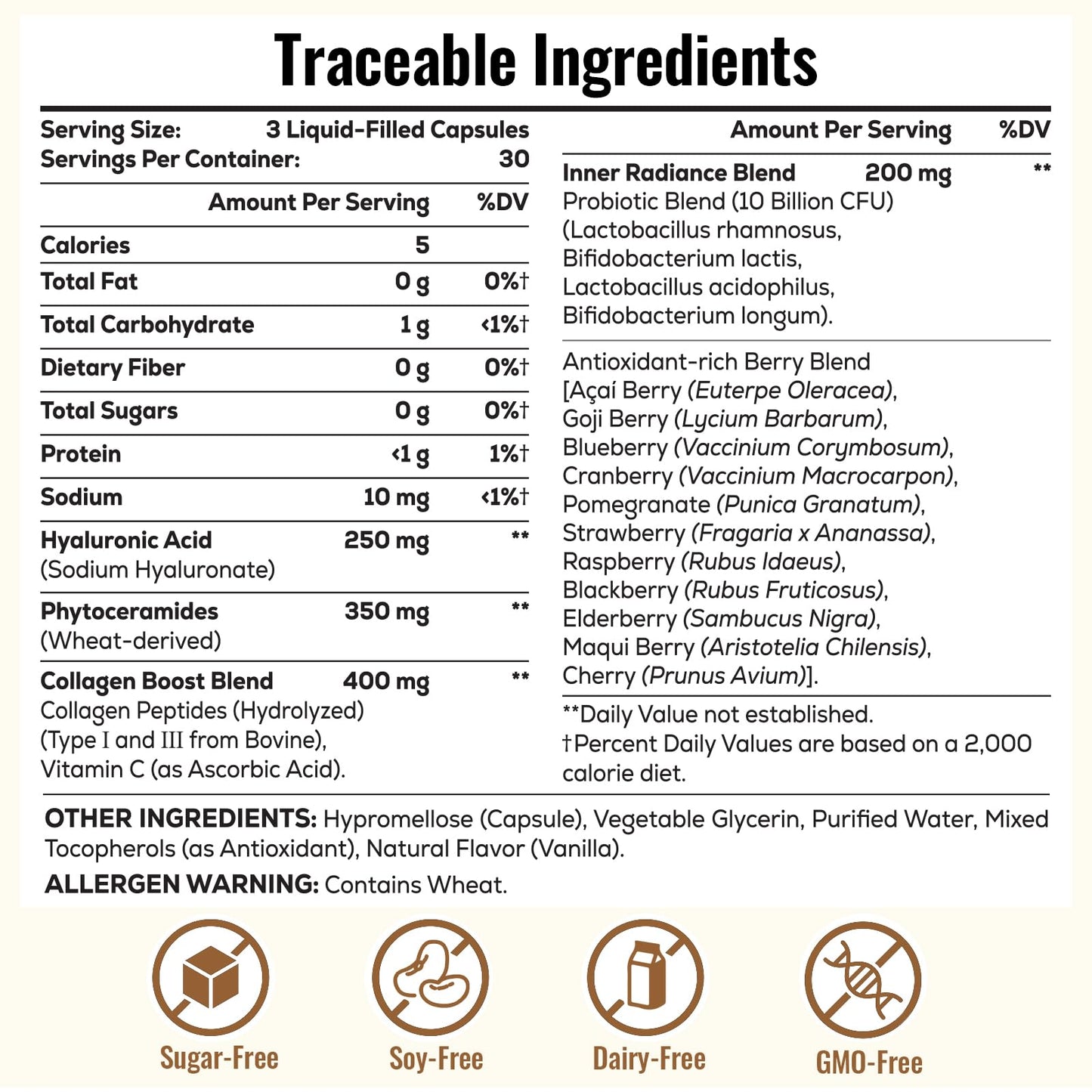 ThrivyThystle Hyaluronic Acid Capsules 1200 mg, 90 Capsules