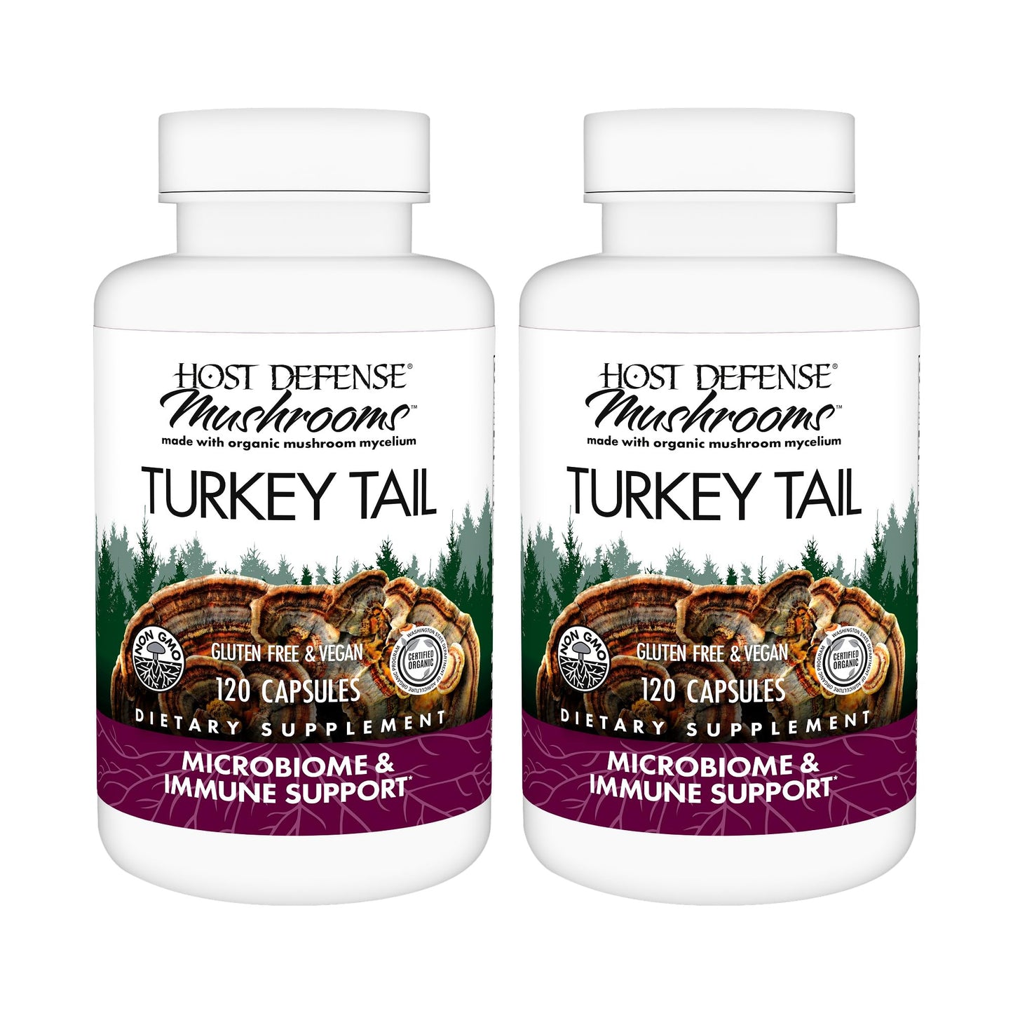 Host Defense Turkey Tail Capsules, 240 Capsules